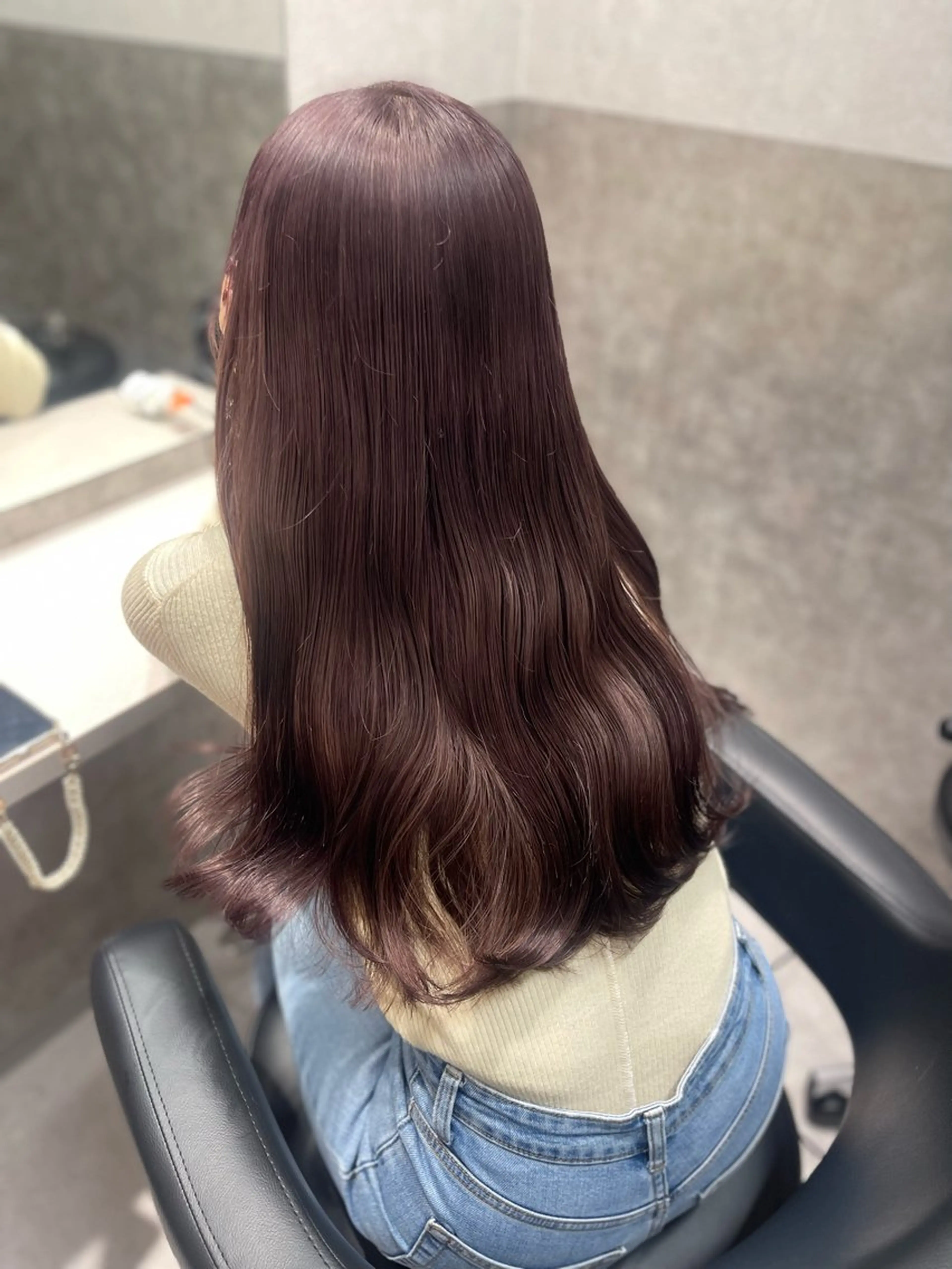 ロング カラー 広島:ミルキーカラー tsumaのヘアスタイル
