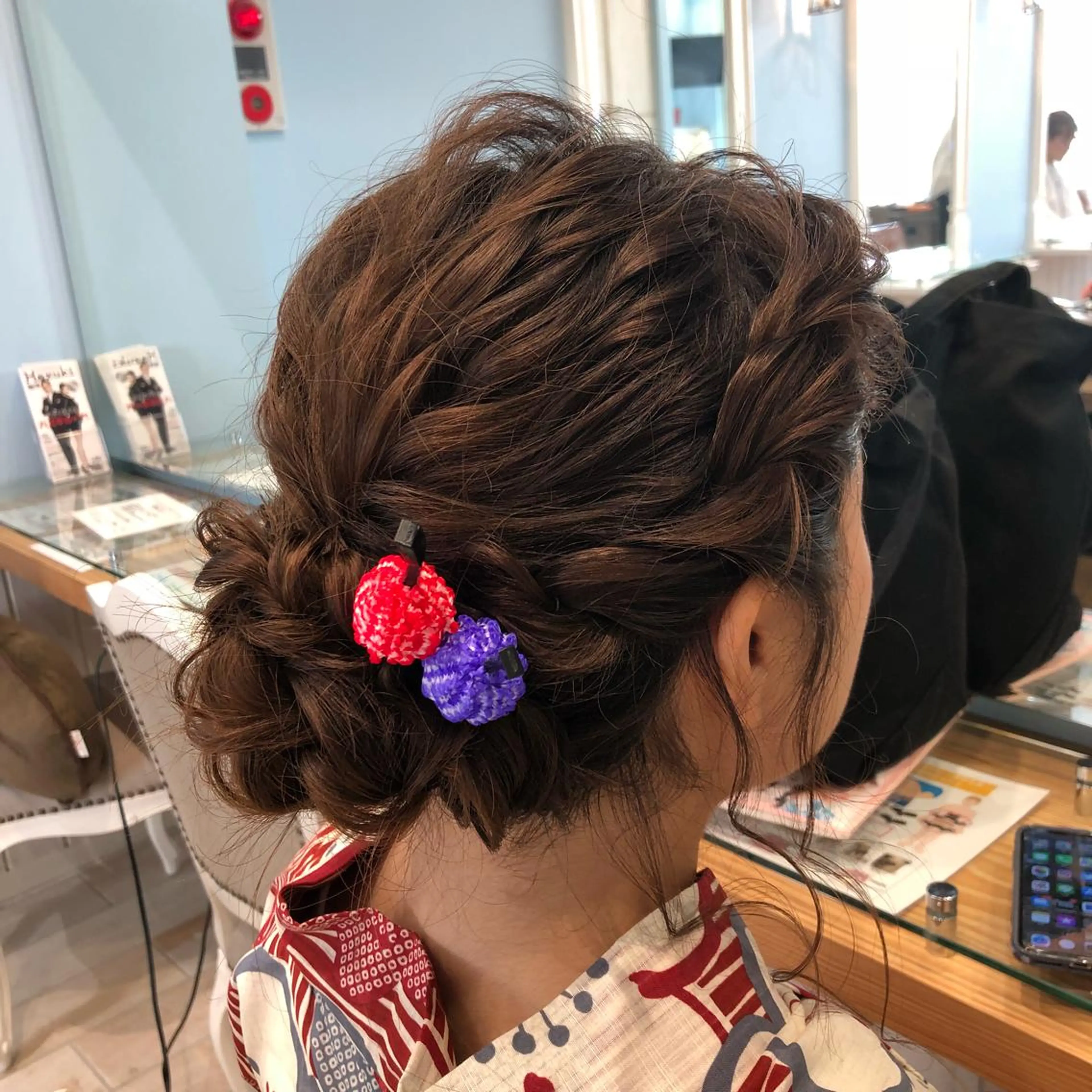 ヘアアレンジ 浴衣 うる艶カラー 🫶🏼💭mikaのヘアスタイル