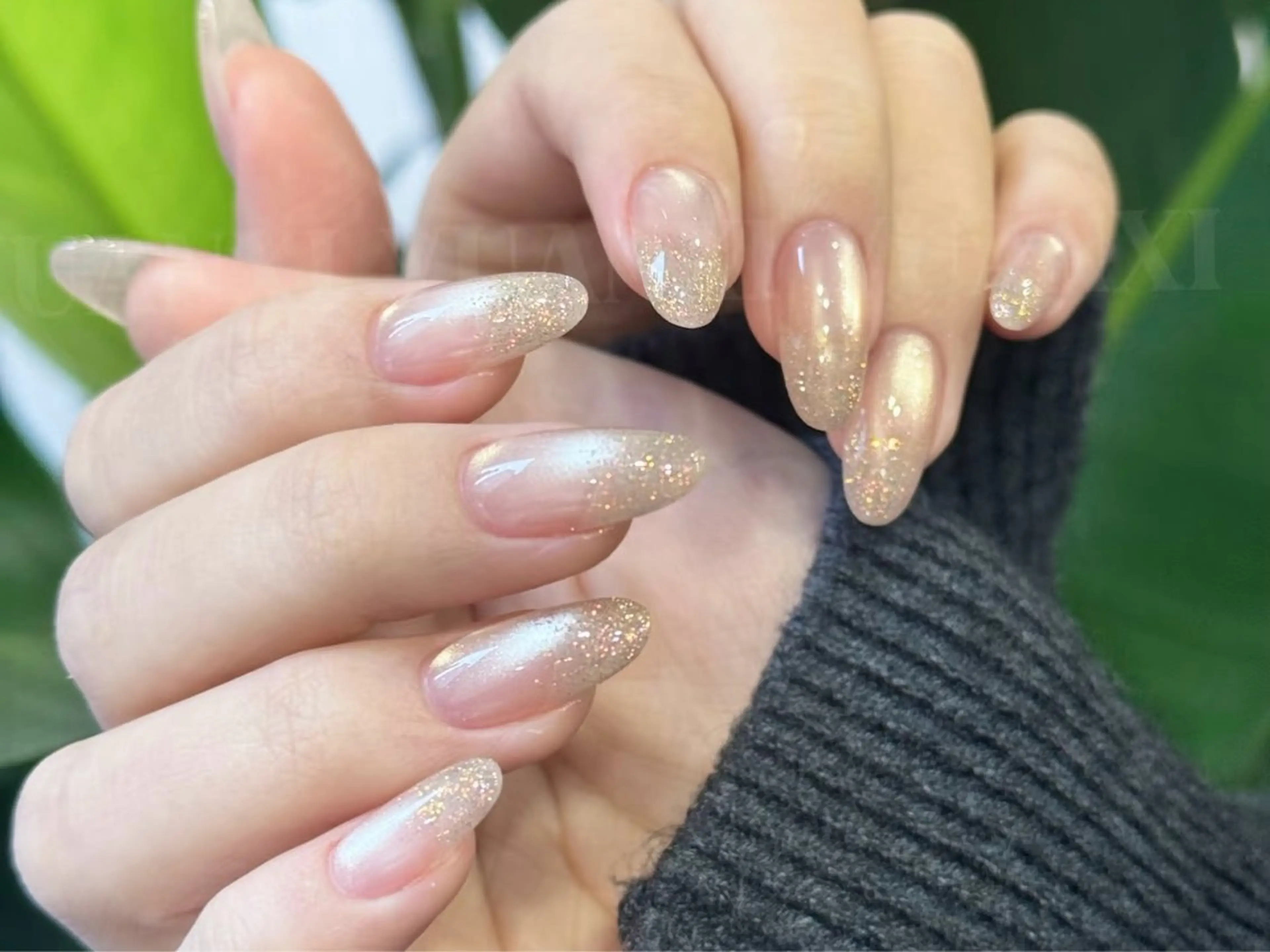 ネイル フラッシュネイル グラデーション マグネットネイル HALO ネイルモデル募集中のネイルデザイン