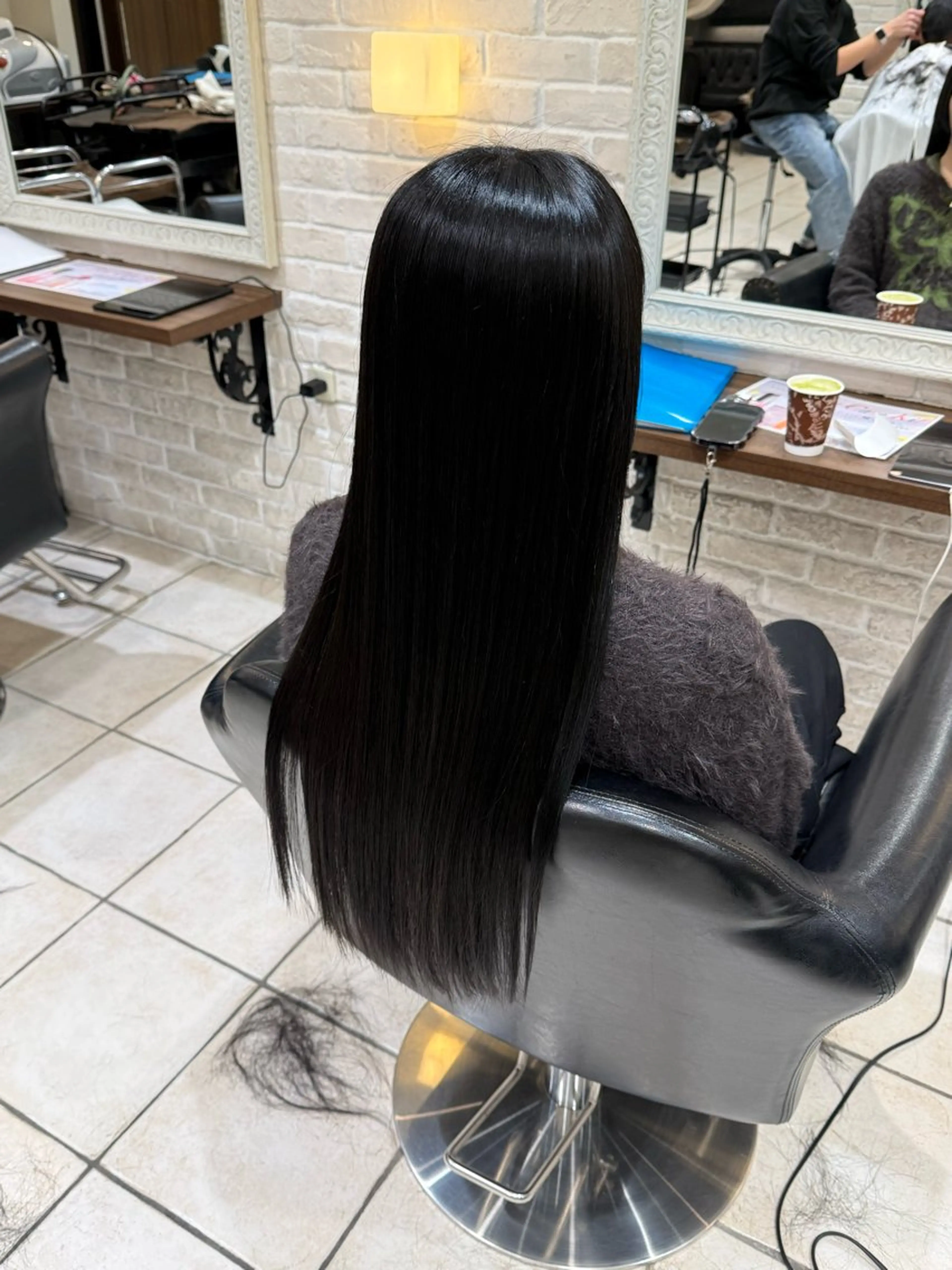 ロング ボブ 韓国風ヘア レイヤーカット 🩵RIKO🩵 透明感カラー🫧のヘアスタイル