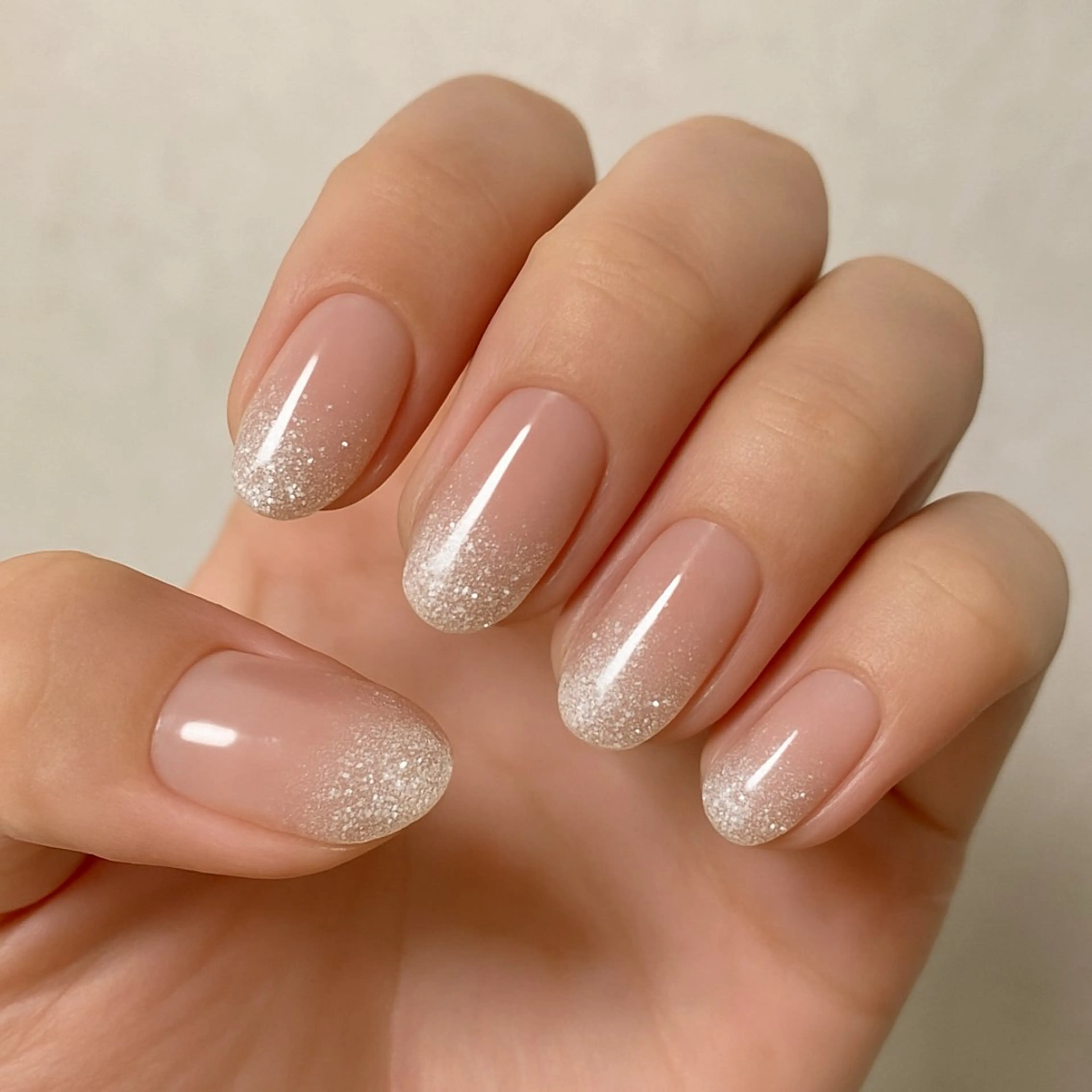 ネイル グラデーション ラメ(グリッター) ラメグラデーション オフィスネイル ブライダルネイル Ecrin nail ✨Yukiのネイルデザイン