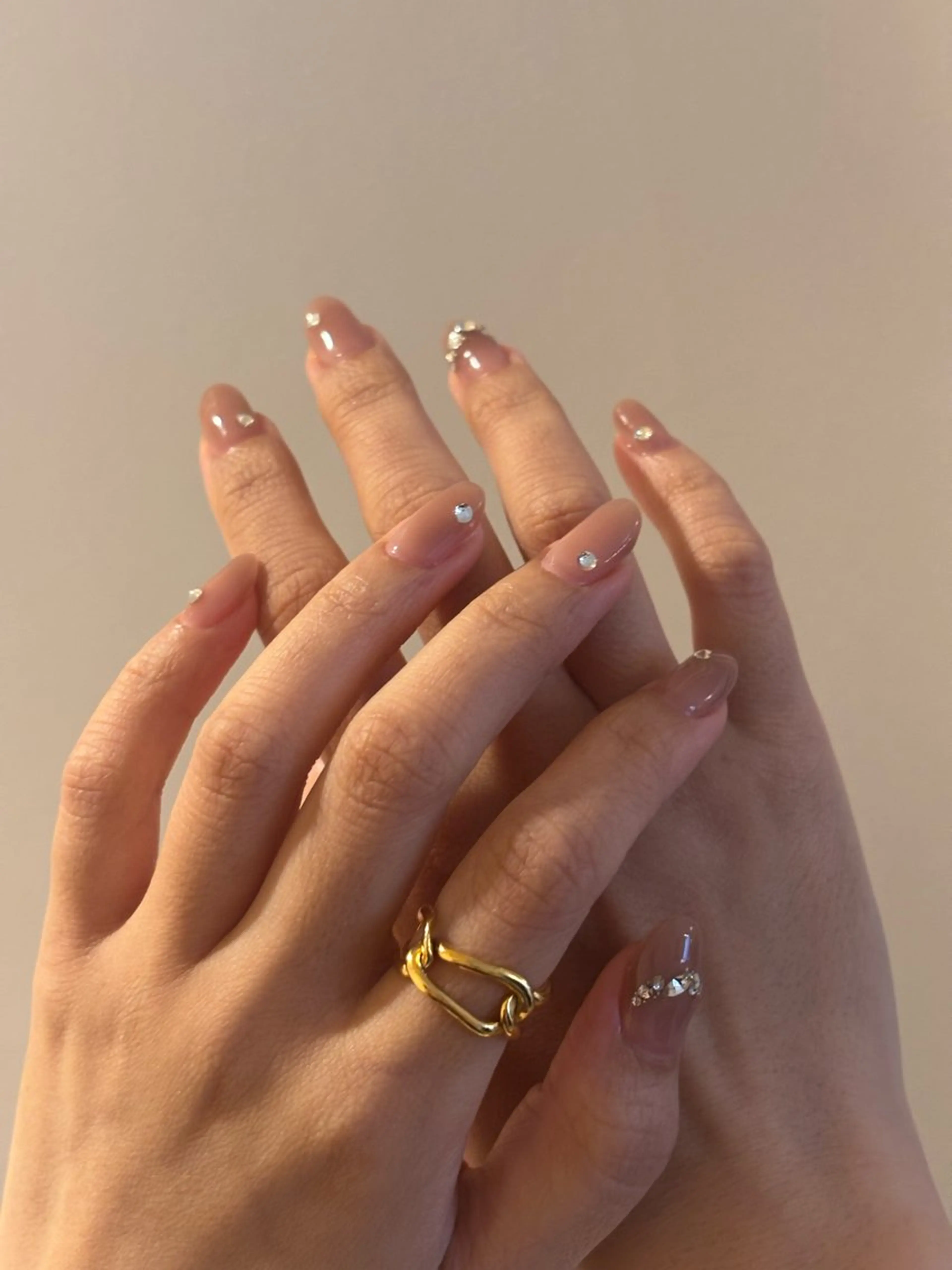 ネイル ジェルネイル ピンク ハンドネイル Elio 国泰寺のネイルデザイン