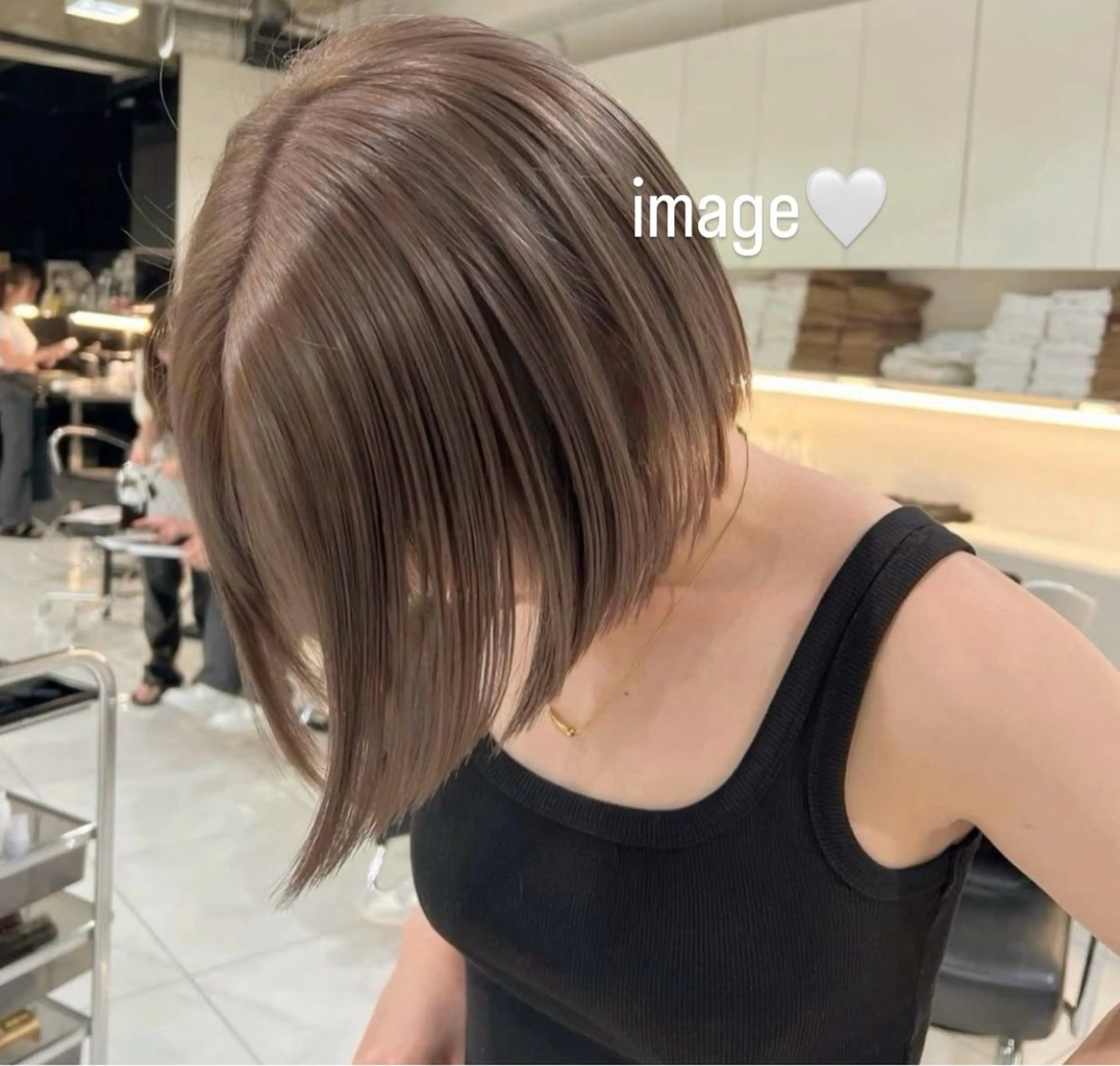 カラー ダブルカラーベージュ カラー/tuburaのヘアスタイル