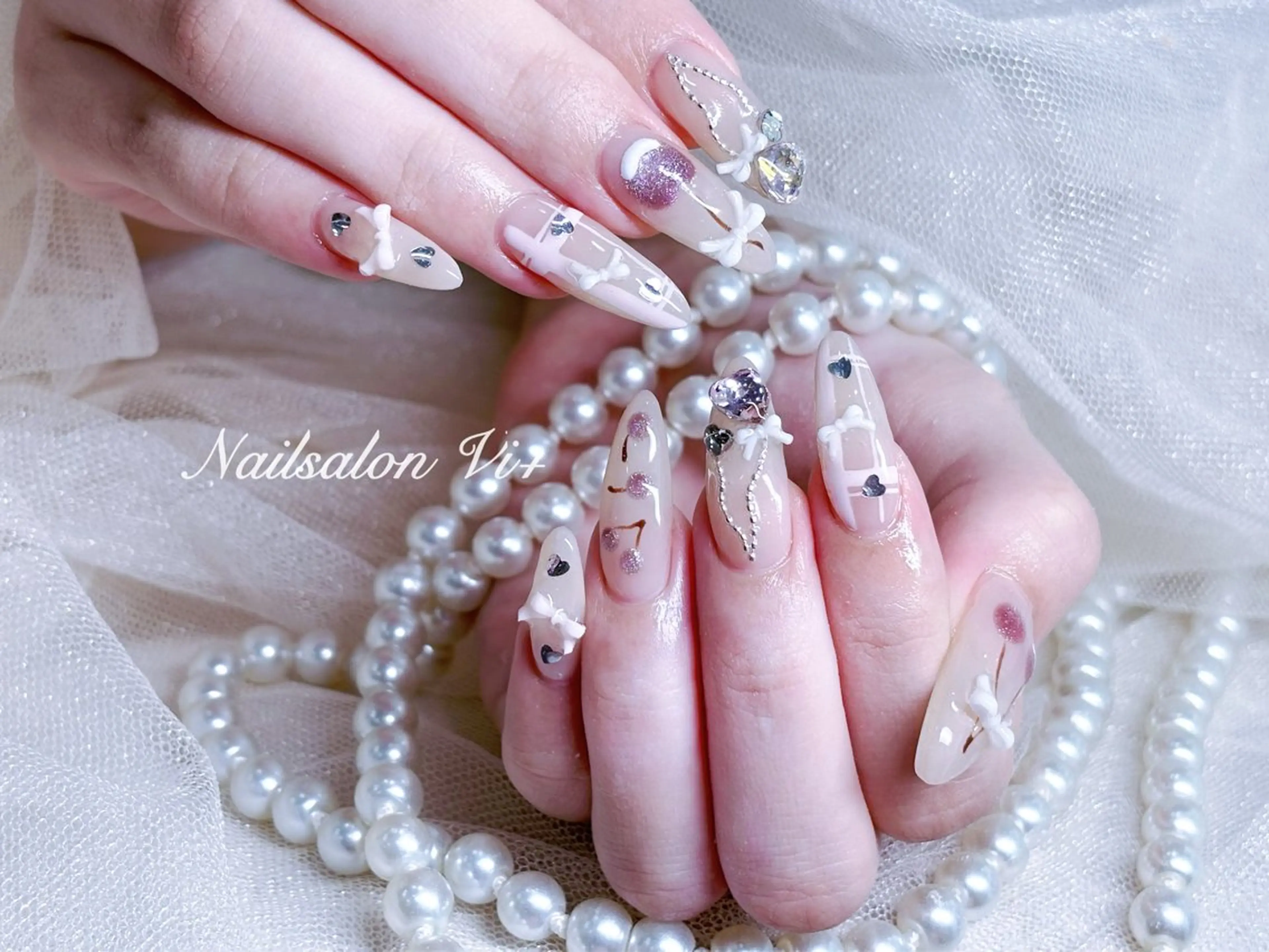 ネイル ハンドネイル Nailsalon Vi+ももか🩷のネイルデザイン