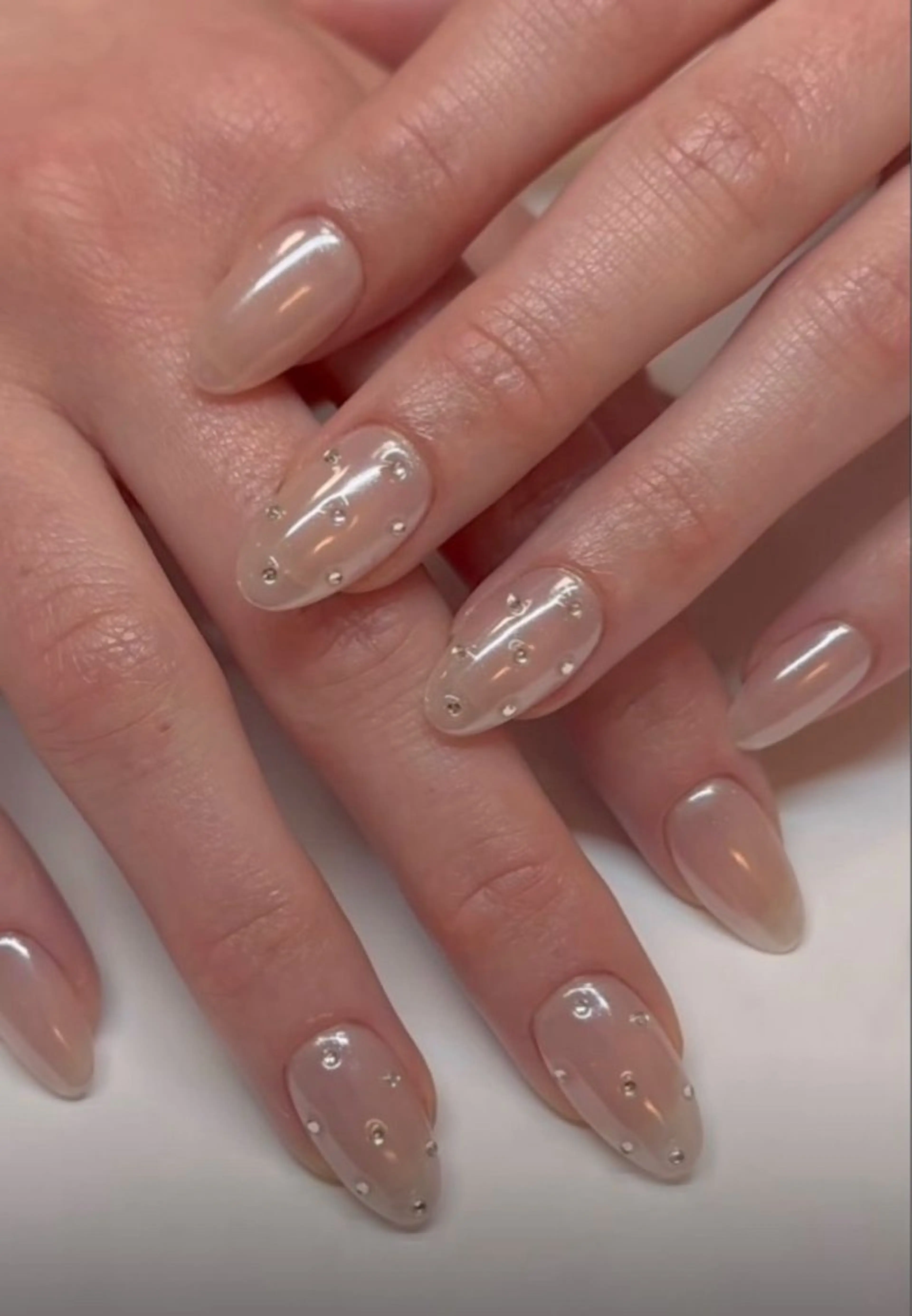 ネイル 韓国ネイル 持ち込み ニュアンスネイル ネイルチップ 冬ネイル RINN ANA.CHUOのネイルデザイン