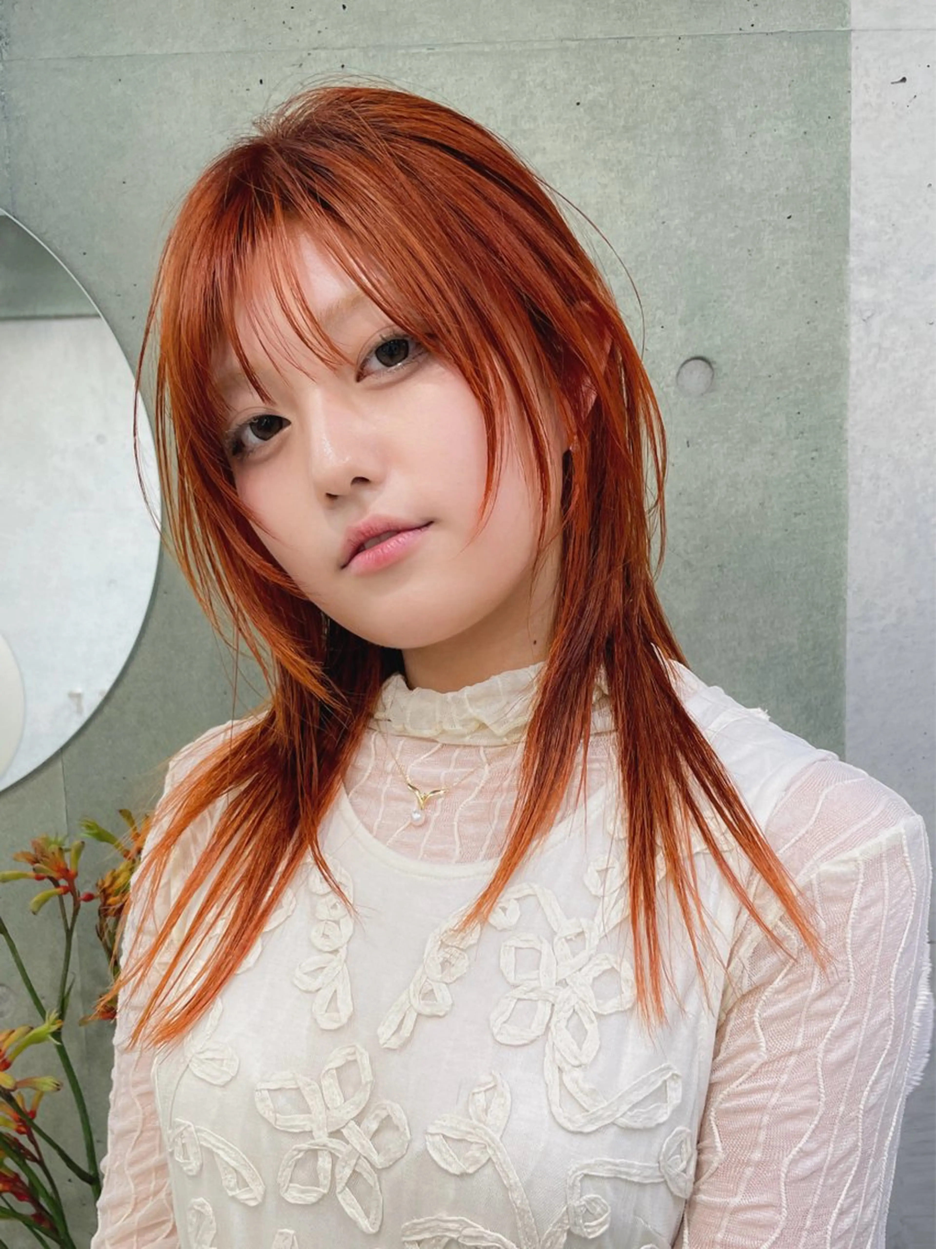 ミディアム ヘアカラー トリートメント ミウ☆ ブリーチダブルカラーのヘアスタイル