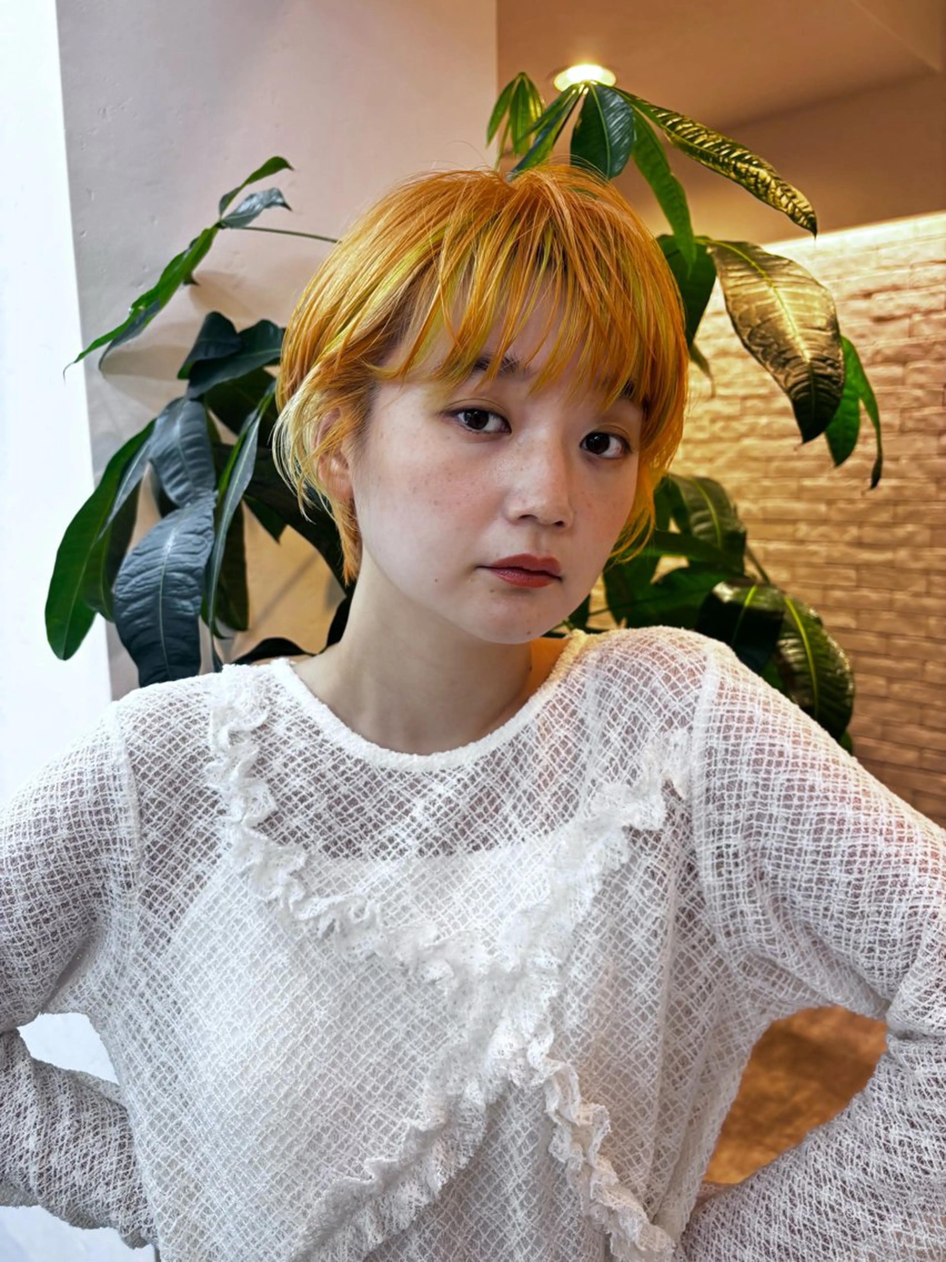 ショート カラー カット ヘアカラー トリートメント Ｖｉｏｔ  銀座 樋口 桃佳のヘアスタイル