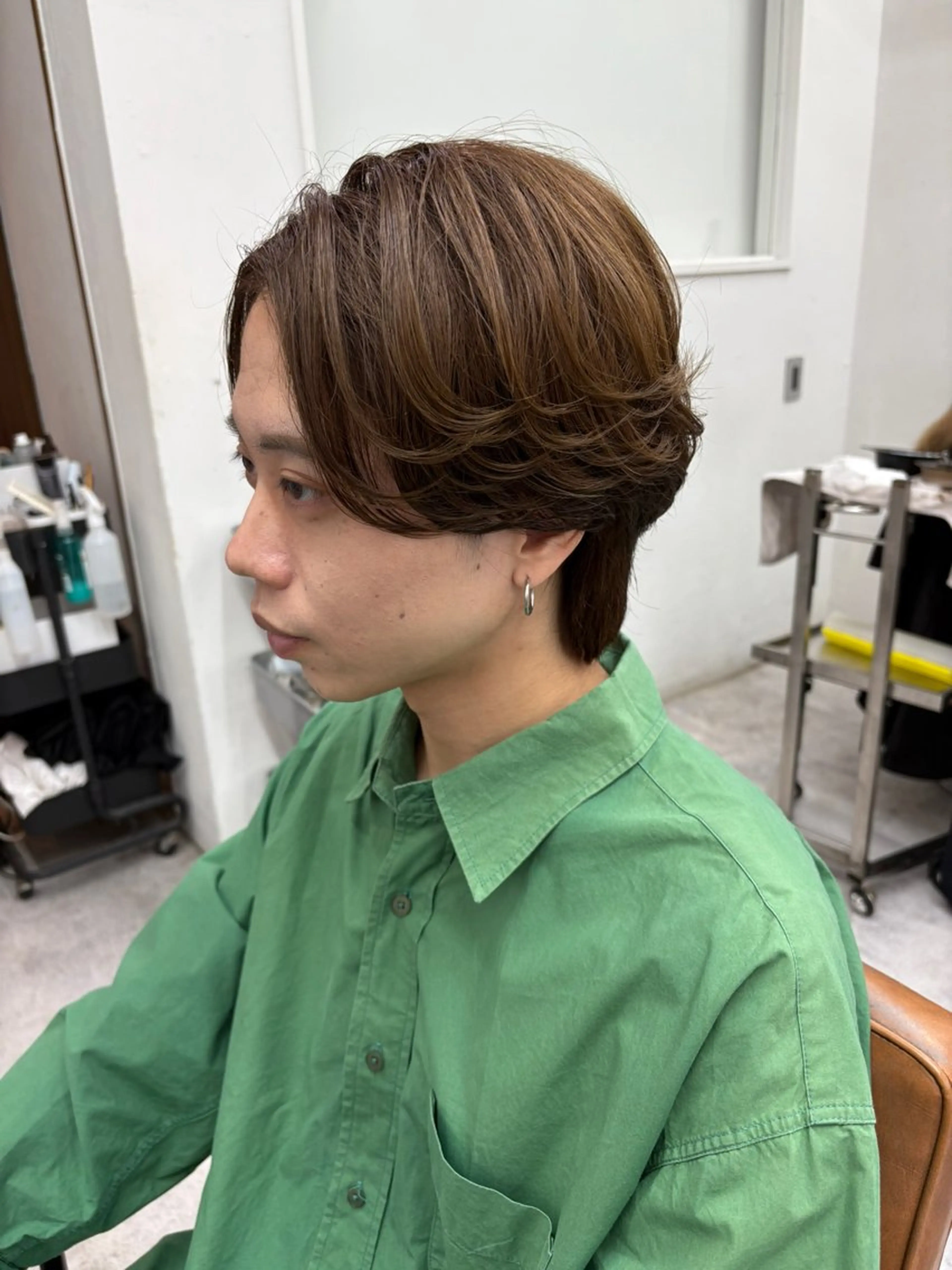 【黒髪〜暗髪OK】メンズカット+透明感カラーの写真