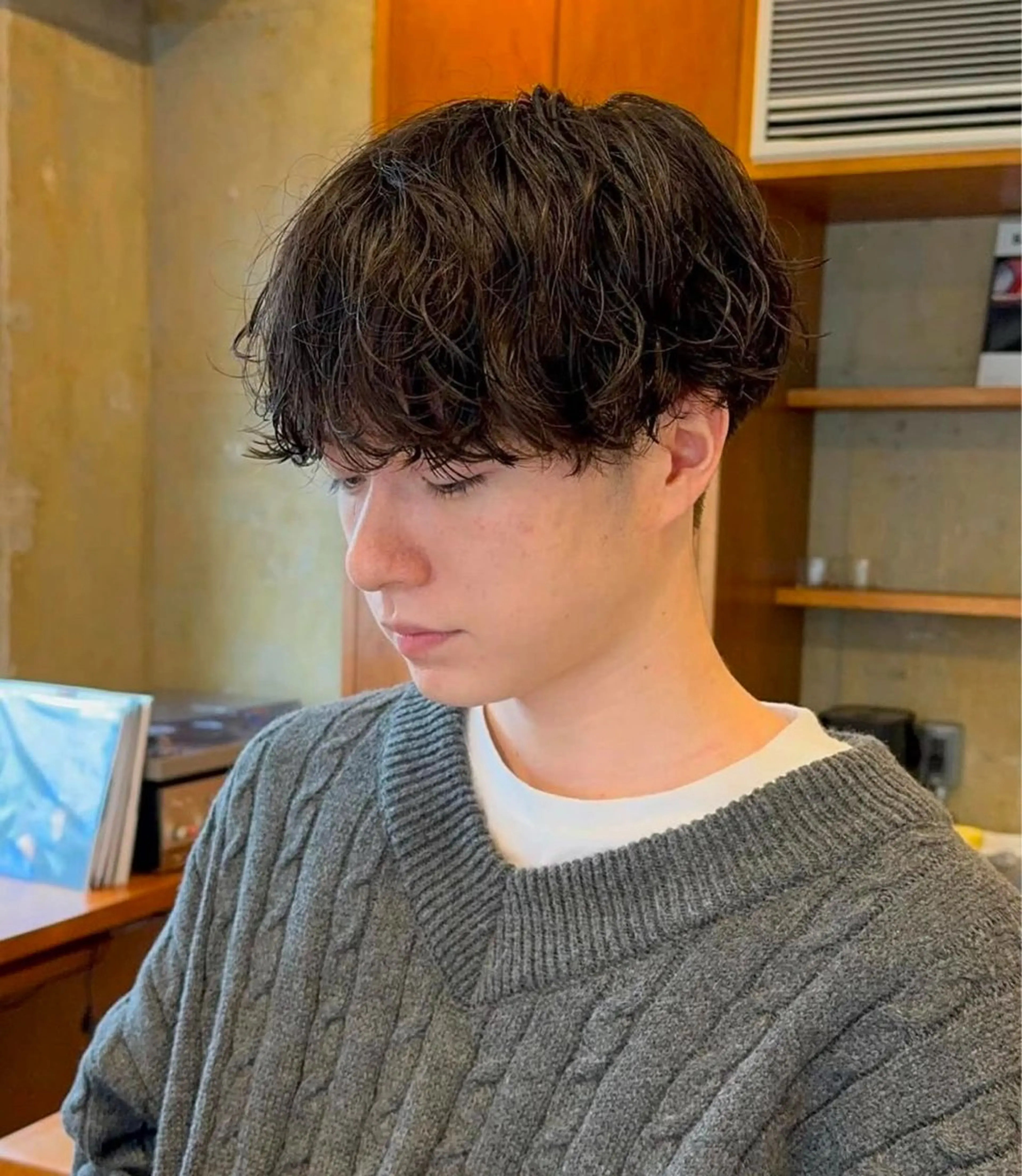 パーマ メンズ メンズパーマ 安永 来未のヘアスタイル