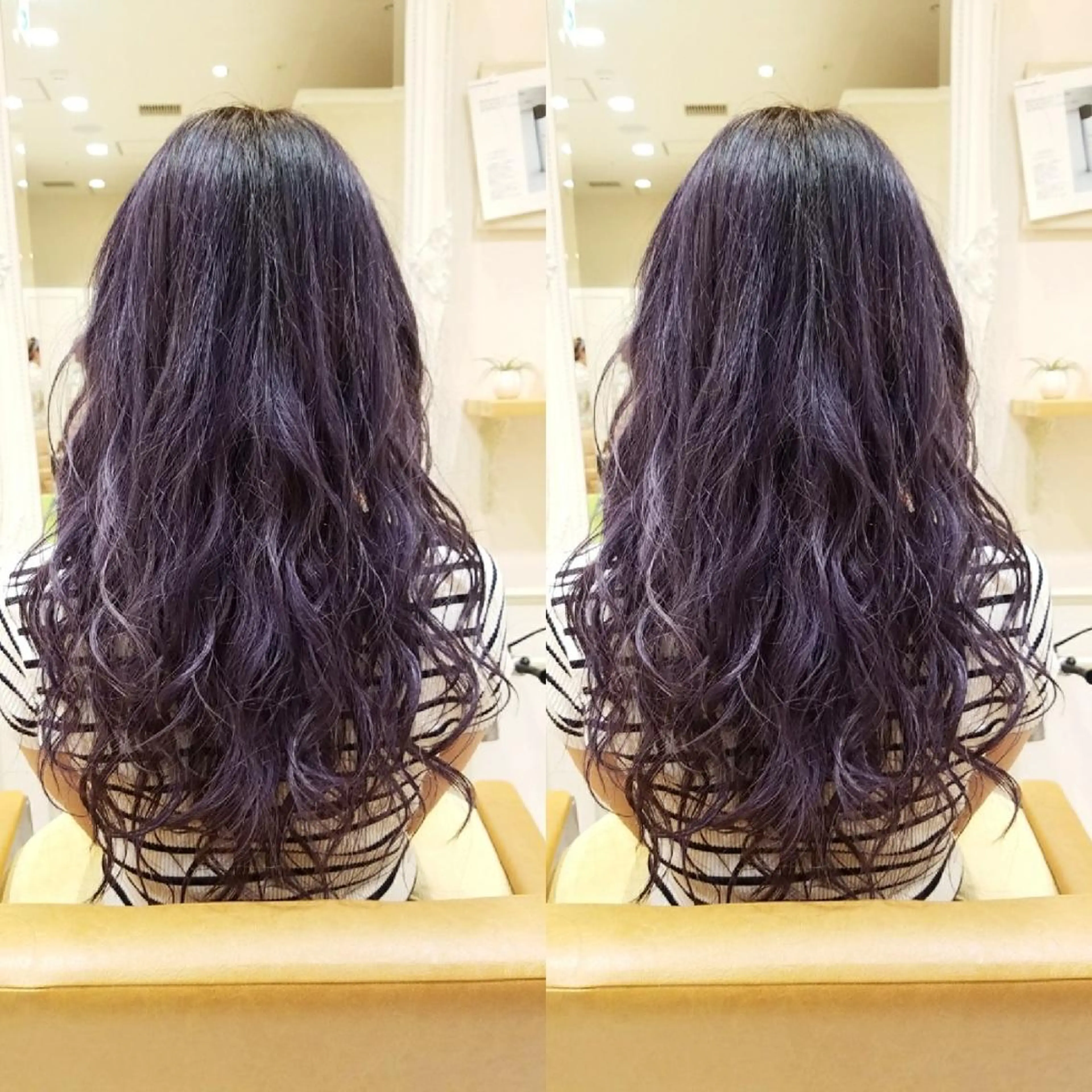カラー ロング ブルーカラー ブルージュ バイオレットカラー ブリーチ・ハイトーン 特化🎉内山のヘアスタイル