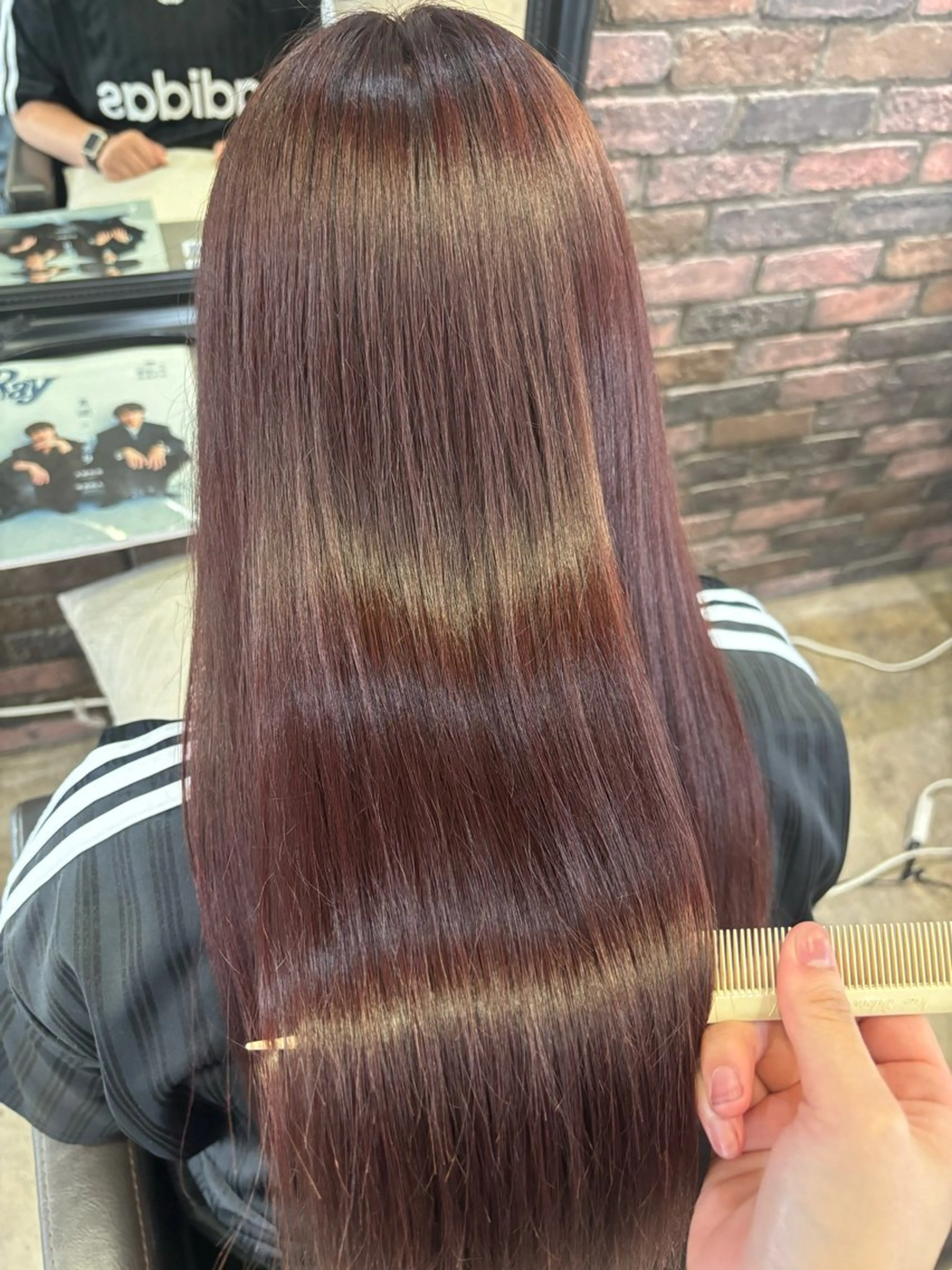 カラー 透明感カラー ここののヘアスタイル