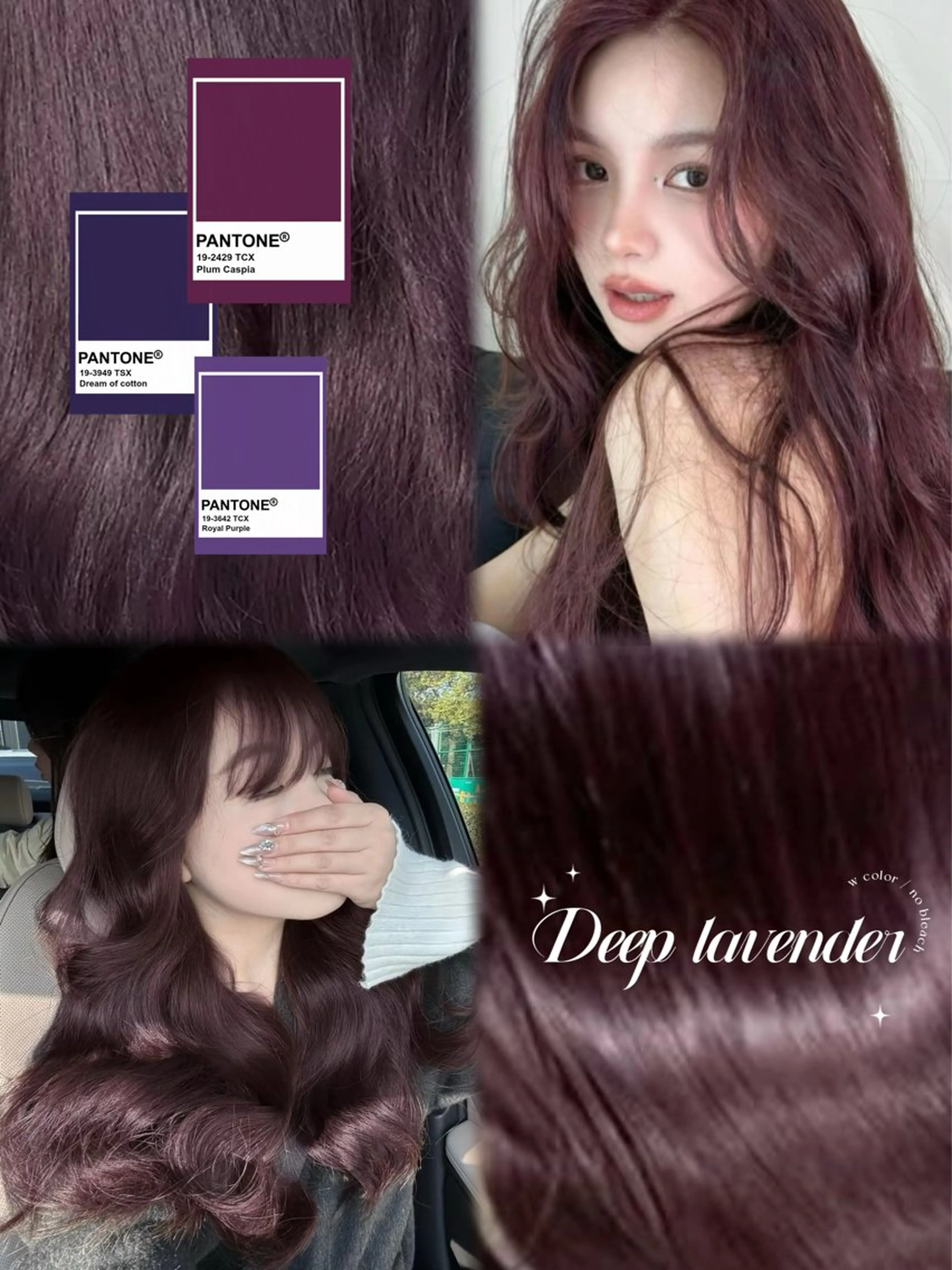 カラー ブリーチ 透明感カラー ディープラベンダー ラベンダーカラー 透明感カラー/うる艶 髪/🎀Airi🎀のヘアスタイル