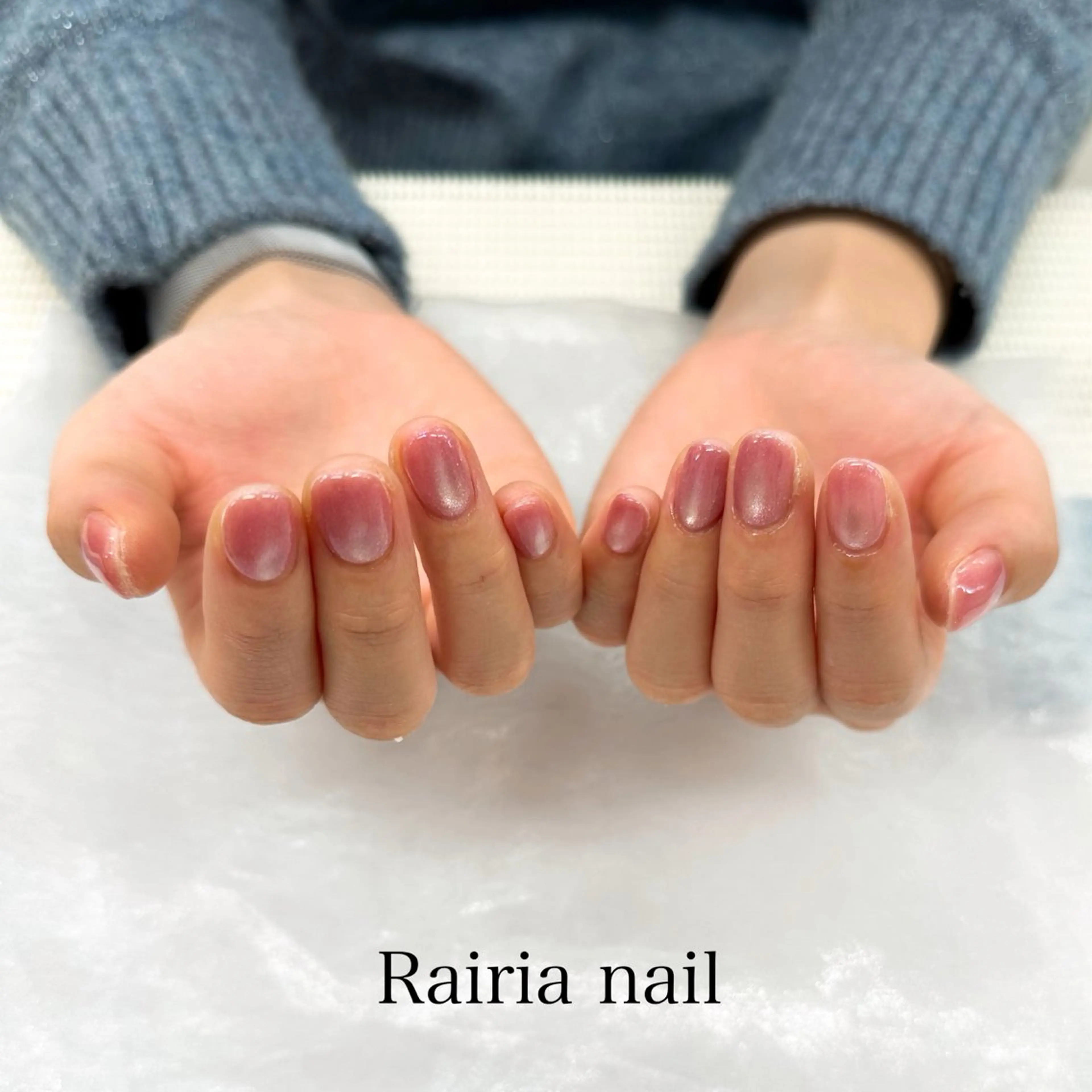 ネイル アートネイル ジェルネイル マグネットネイル マグネットワンカラー ワンカラーネイル Rairianail 川越店 山口のネイルデザイン