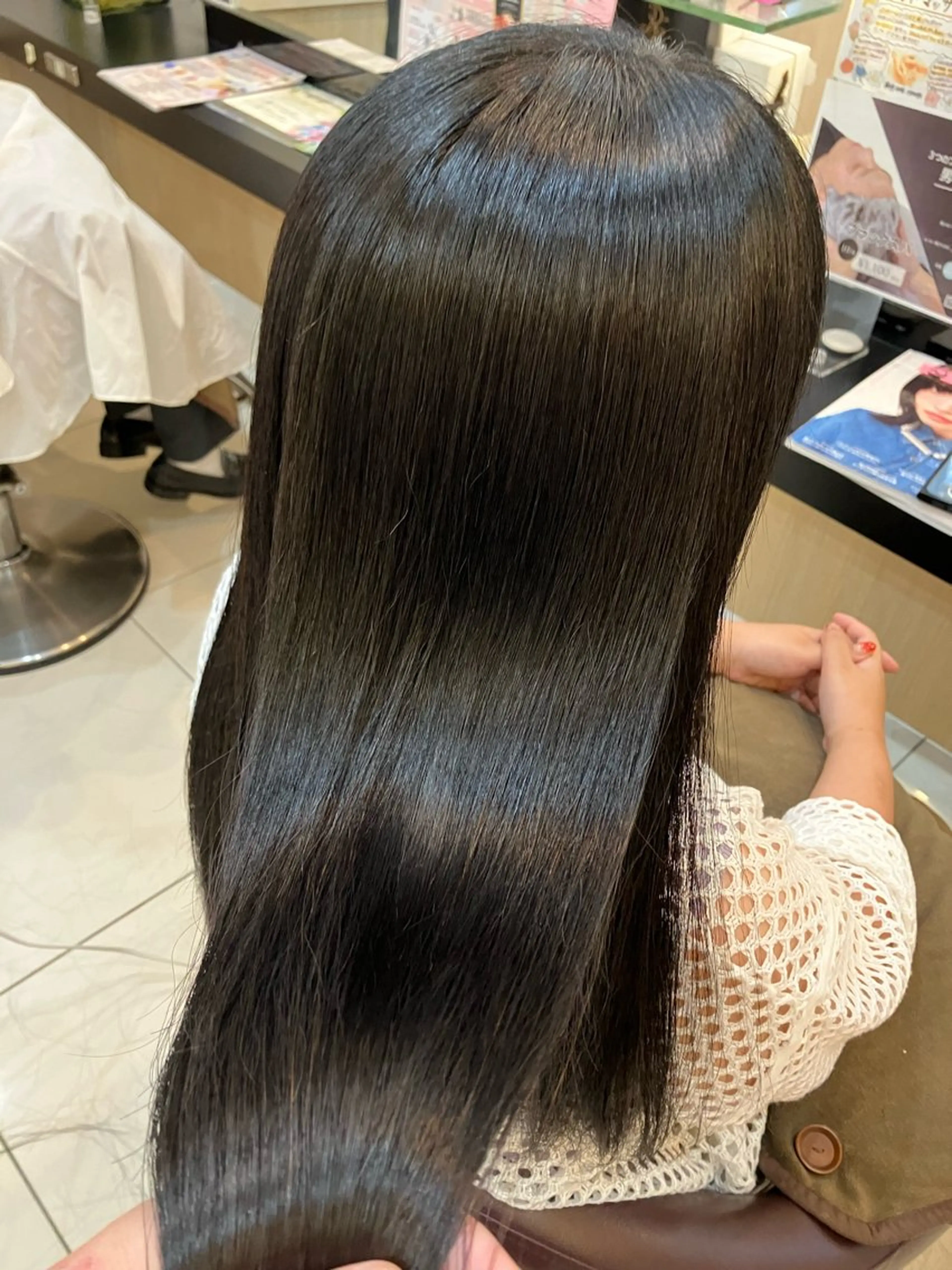 ロング 縮毛矯正 yukari 艶髪ヘアのヘアスタイル