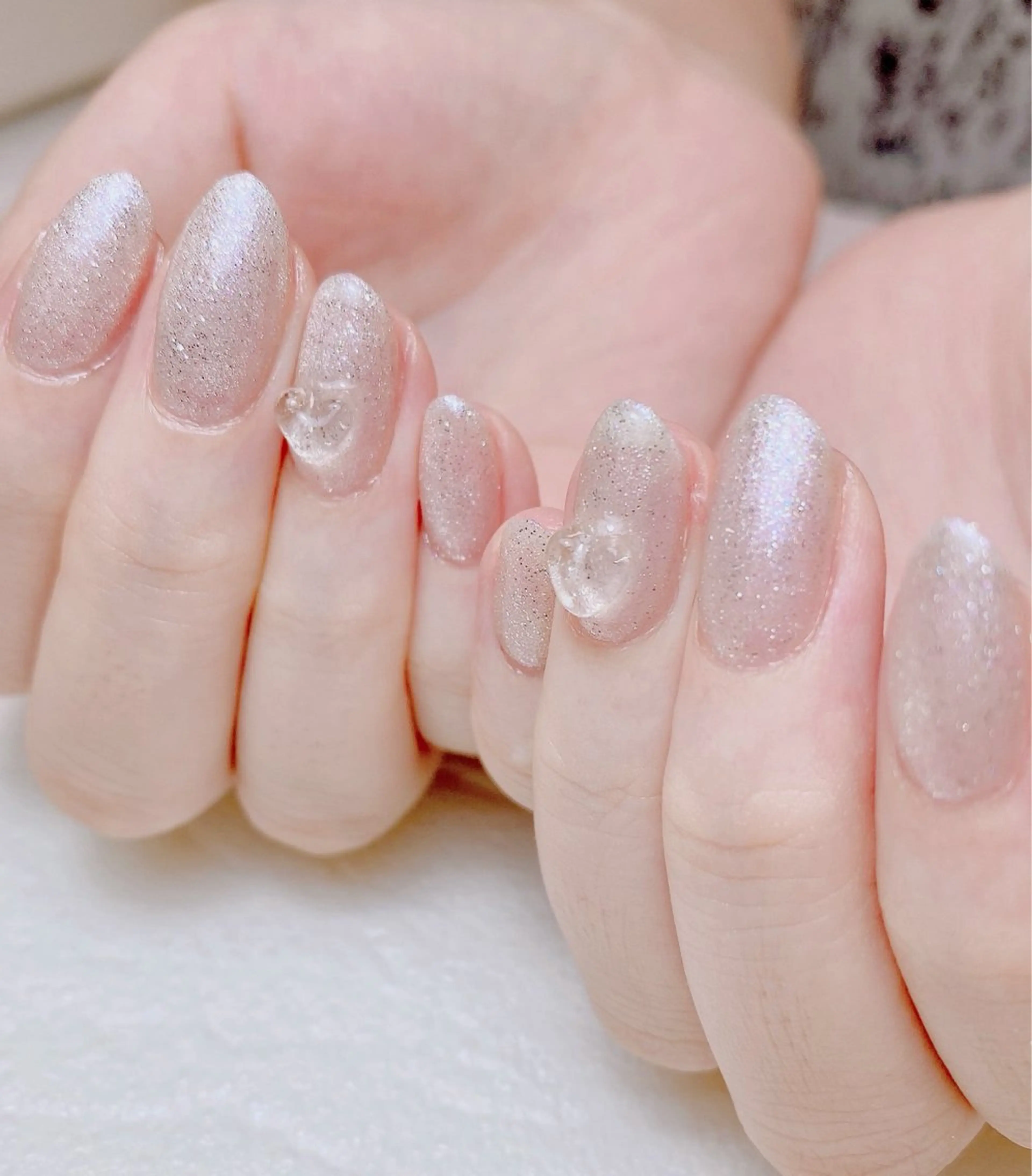 ネイル フラッシュネイル ハート マグネットネイル 持ち込み ぷっくりネイル Nail Salon K 🧸美爪育成のネイルデザイン