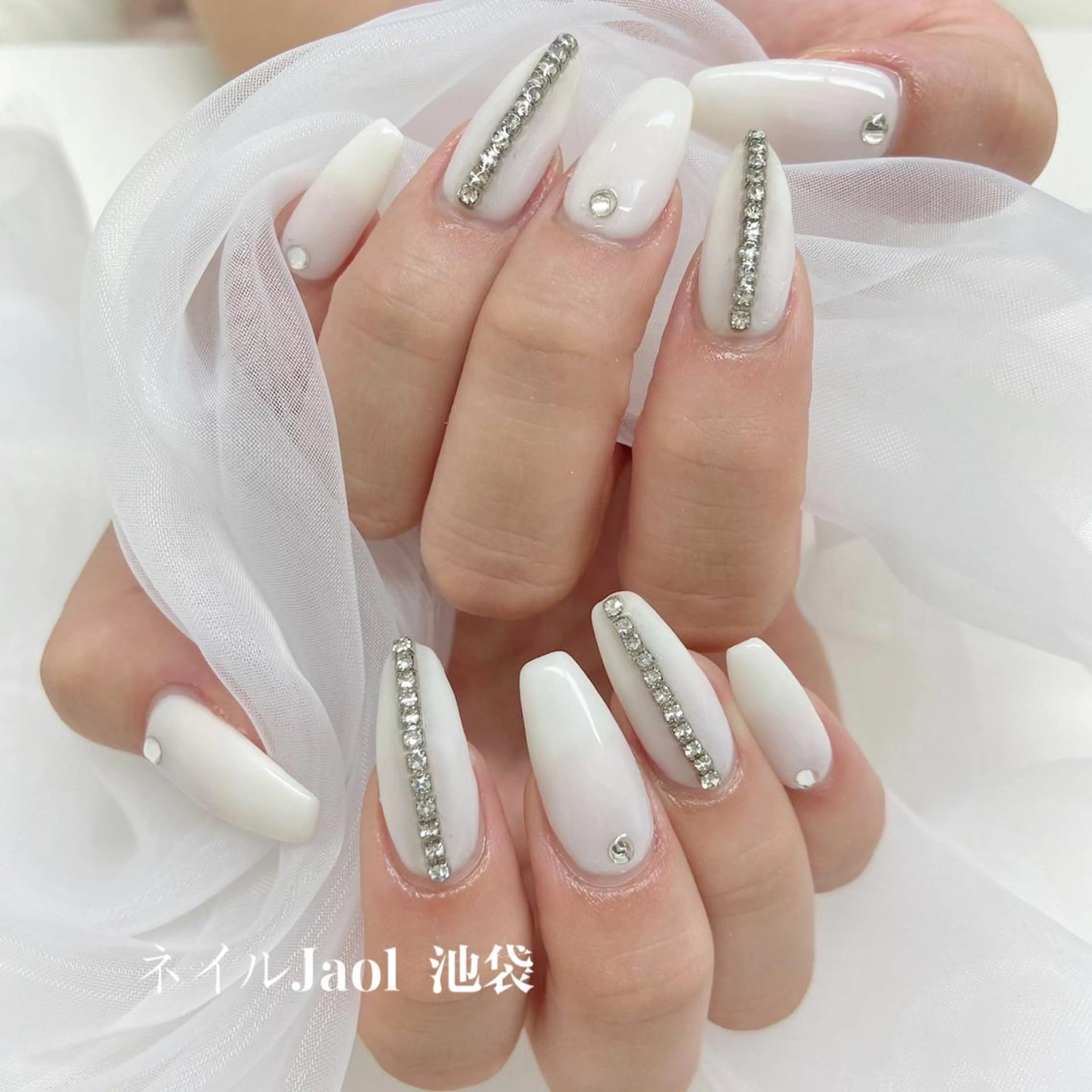 ロング ハンドネイル ネイルJaol 池袋のネイルデザイン