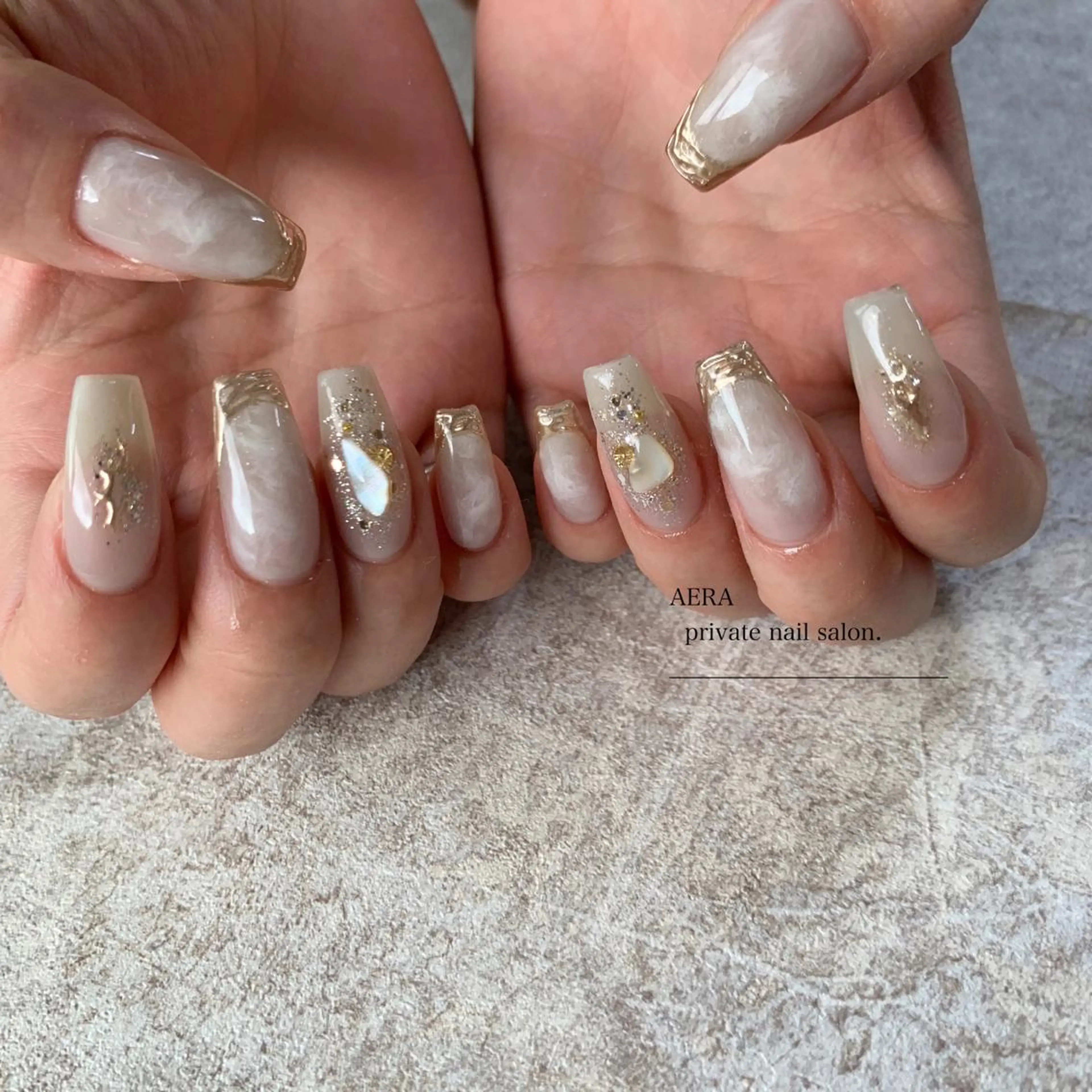 ネイル AERA nail shino🐱⸝꙳のネイルデザイン