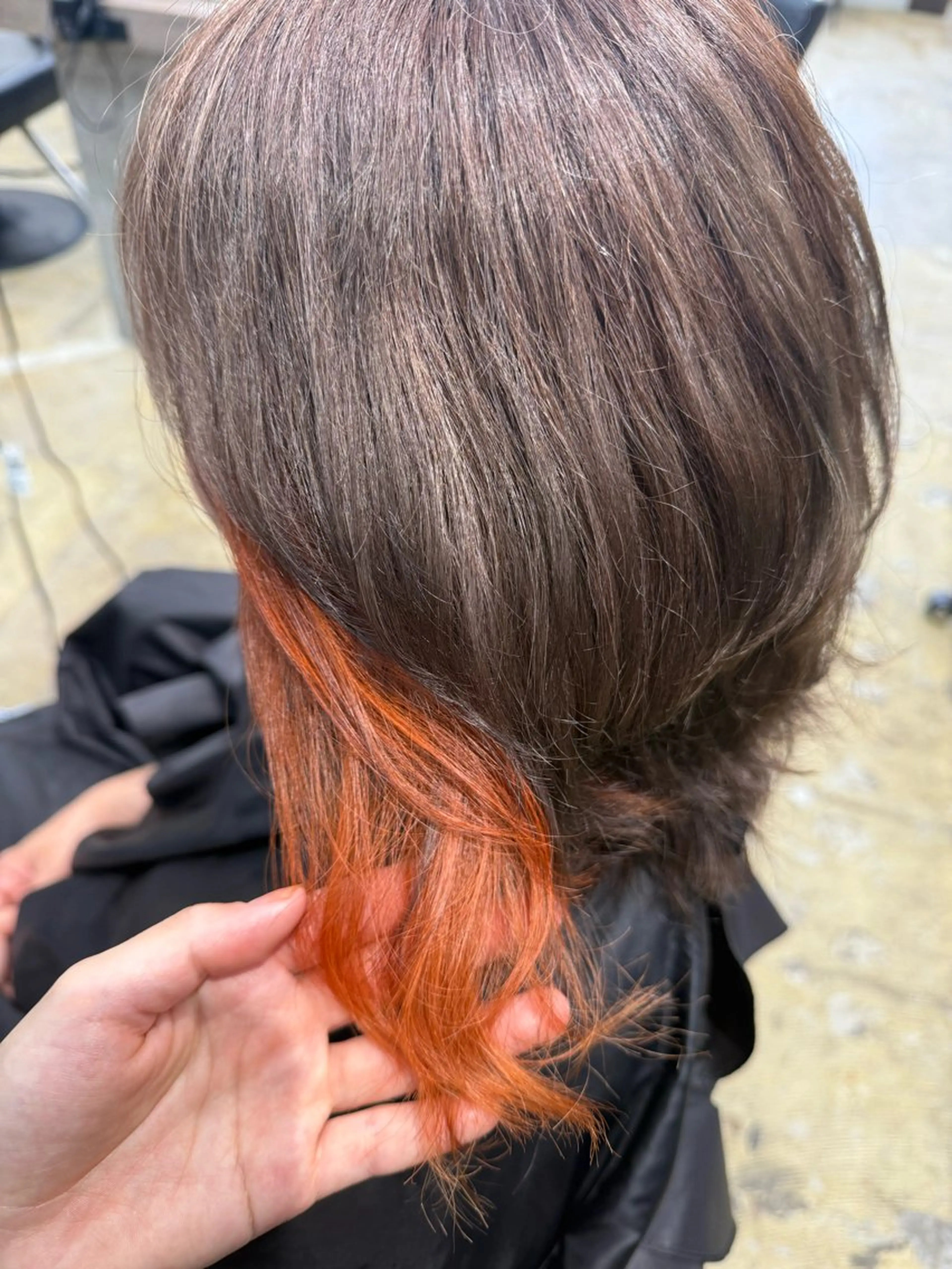 カラー ブリーチ イヤリングカラー ブリーチなしカラー ヘアカラー ルシ🎨/ハイトーン デザイン/髪質改善のヘアスタイル