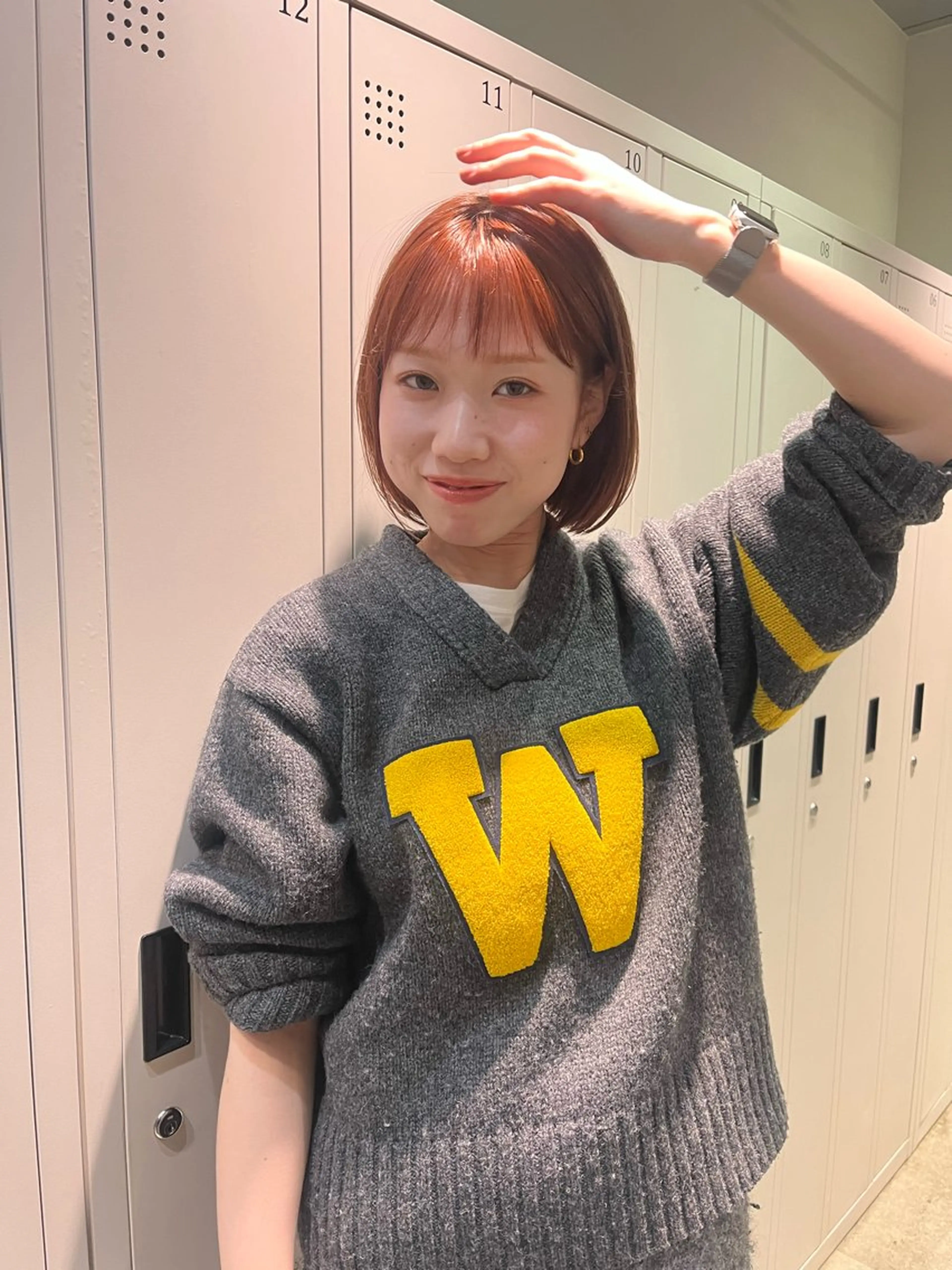 ミディアム カット saki‪🌱‬♡ /ボブ/透明感カラーのヘアスタイル