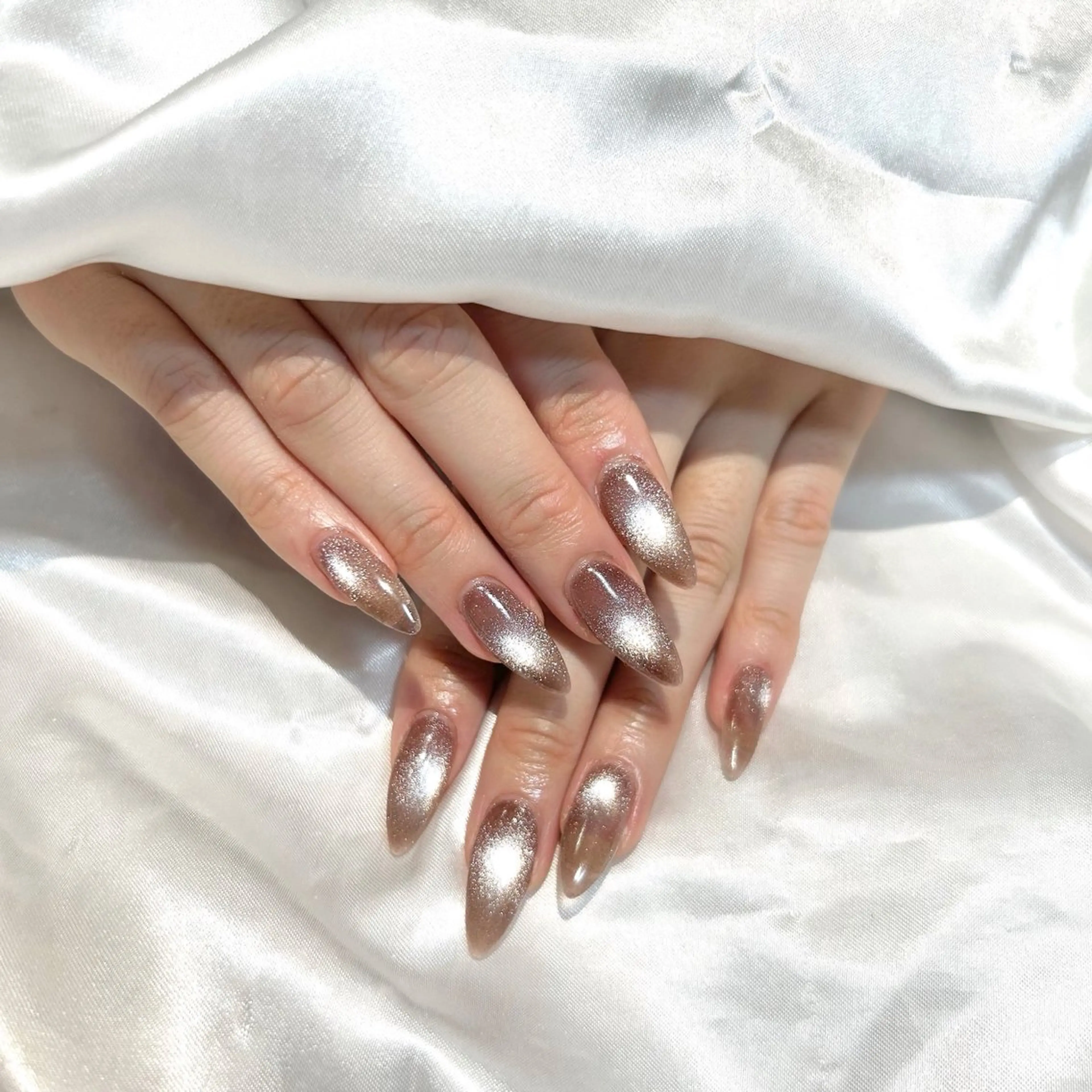 HAND🍒オフあり🍒 チップ長さ出し10本マグネット or フラッシュワンカラーの写真