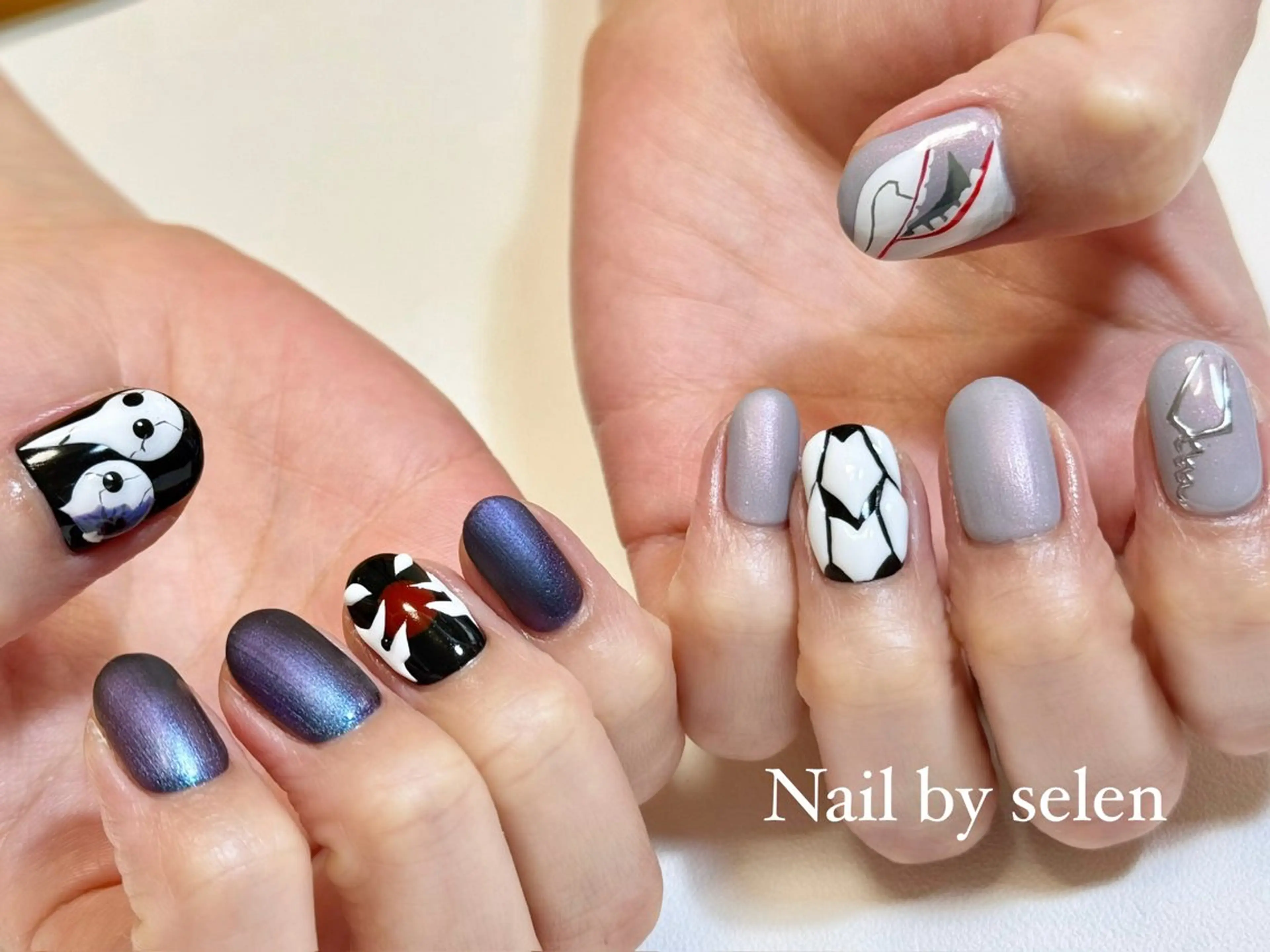 ネイル ジェルネイル パラジェル ハンドネイル Nail by selenのネイルデザイン