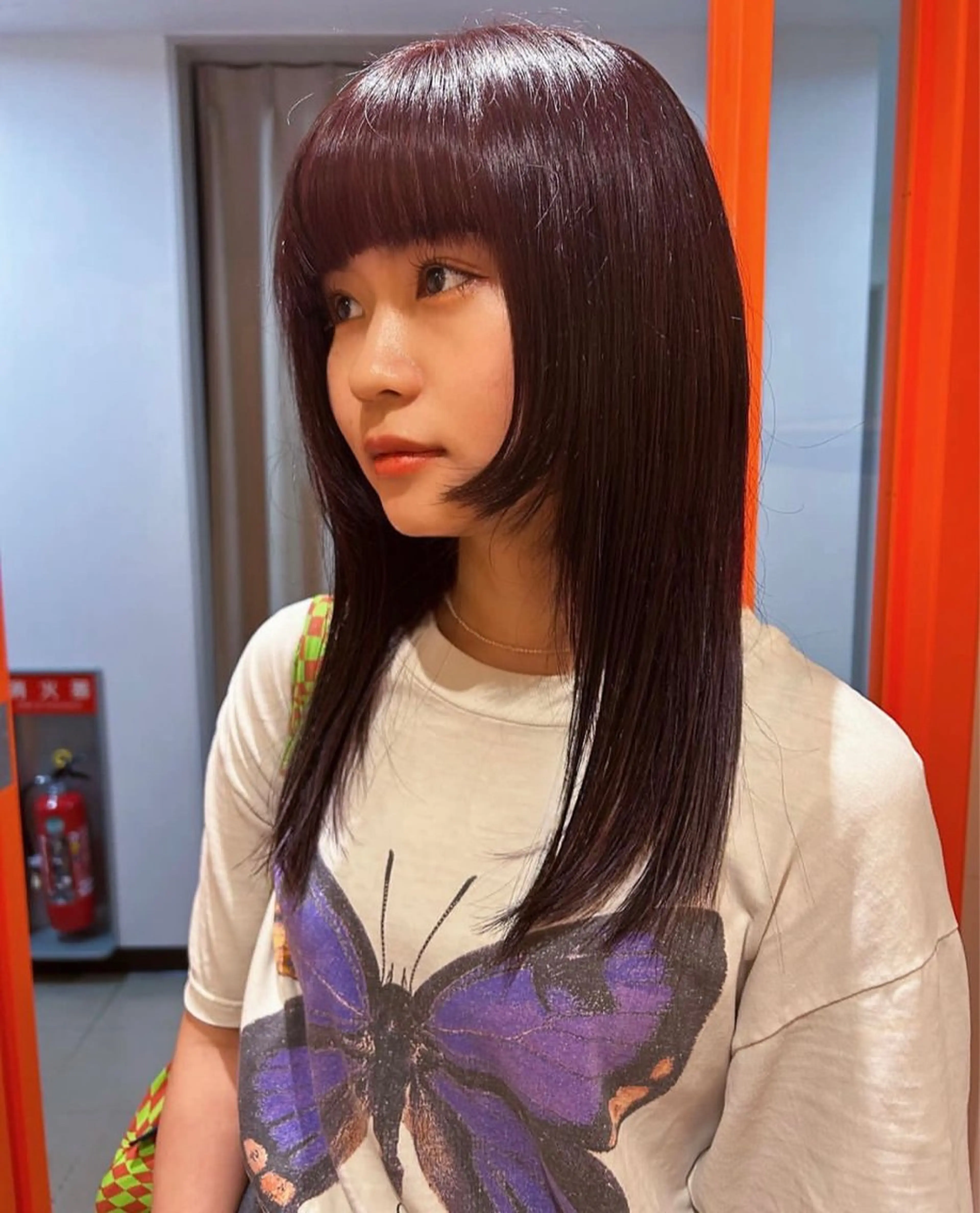 セミロング カラー 伊藤 皓亮のヘアスタイル