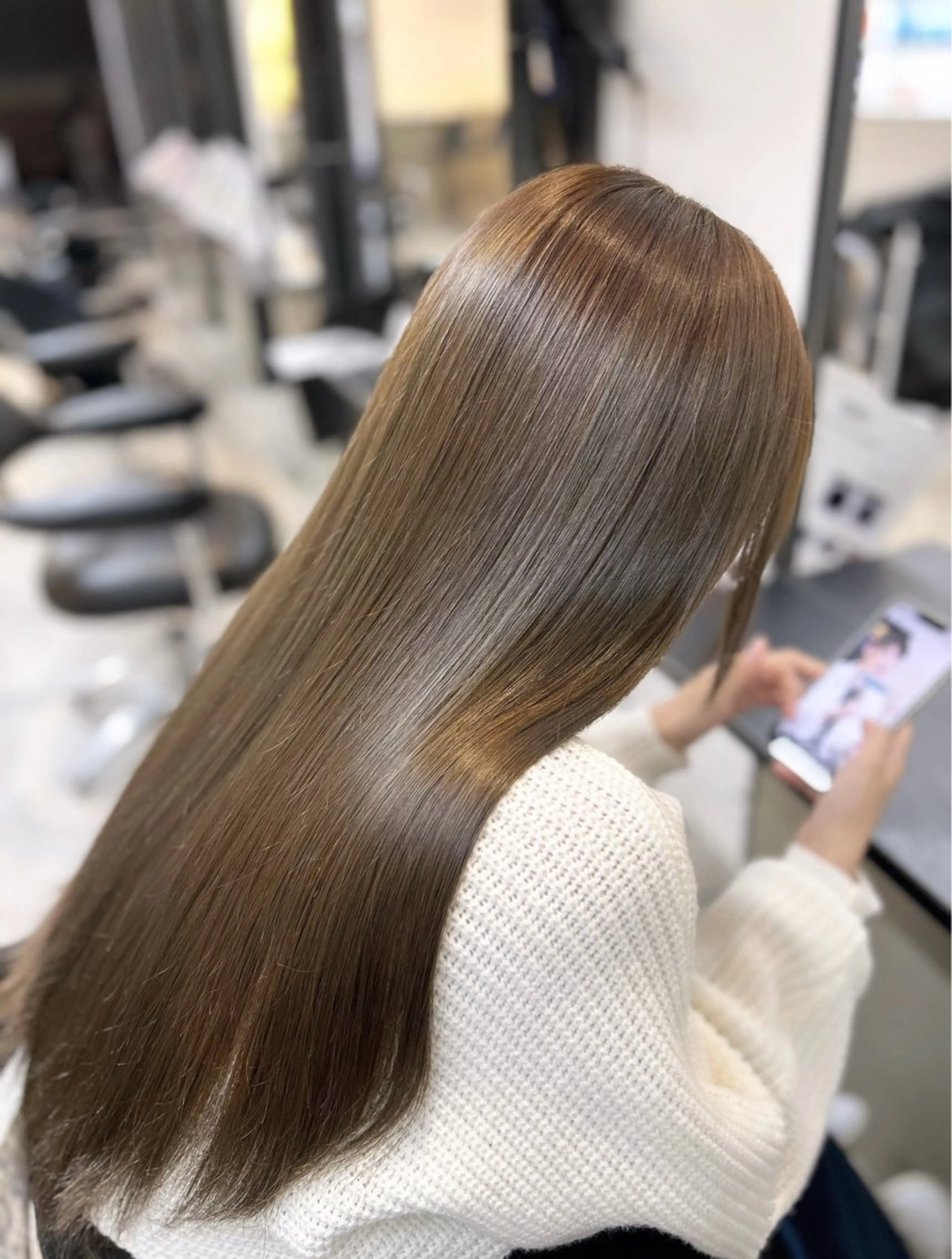 ロング カラー ヘアカラー 透明感カラー୨୧ 松山理桜🩰˖ ࣪⊹のヘアスタイル