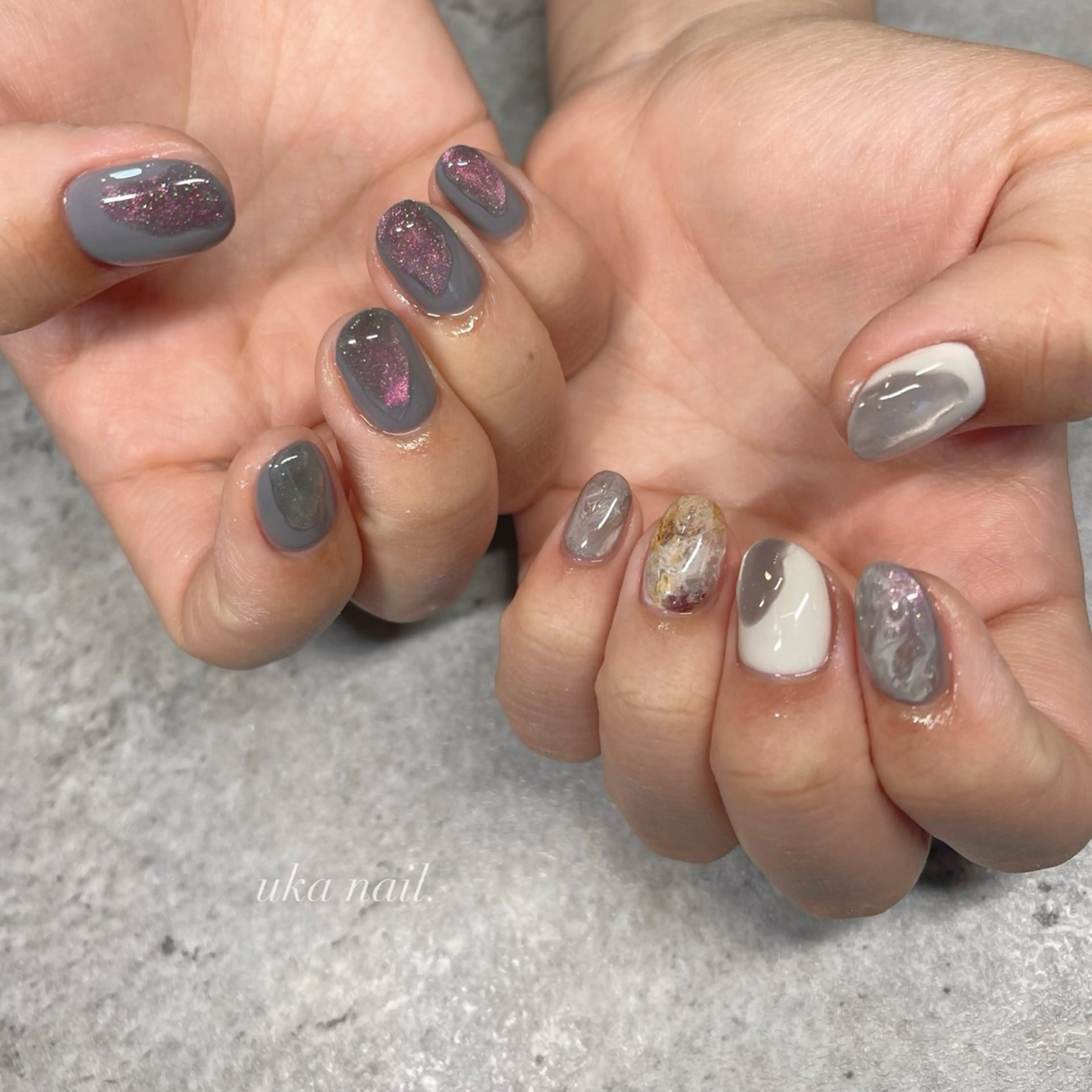 ネイル ニュアンスネイル uka nailのネイルデザイン