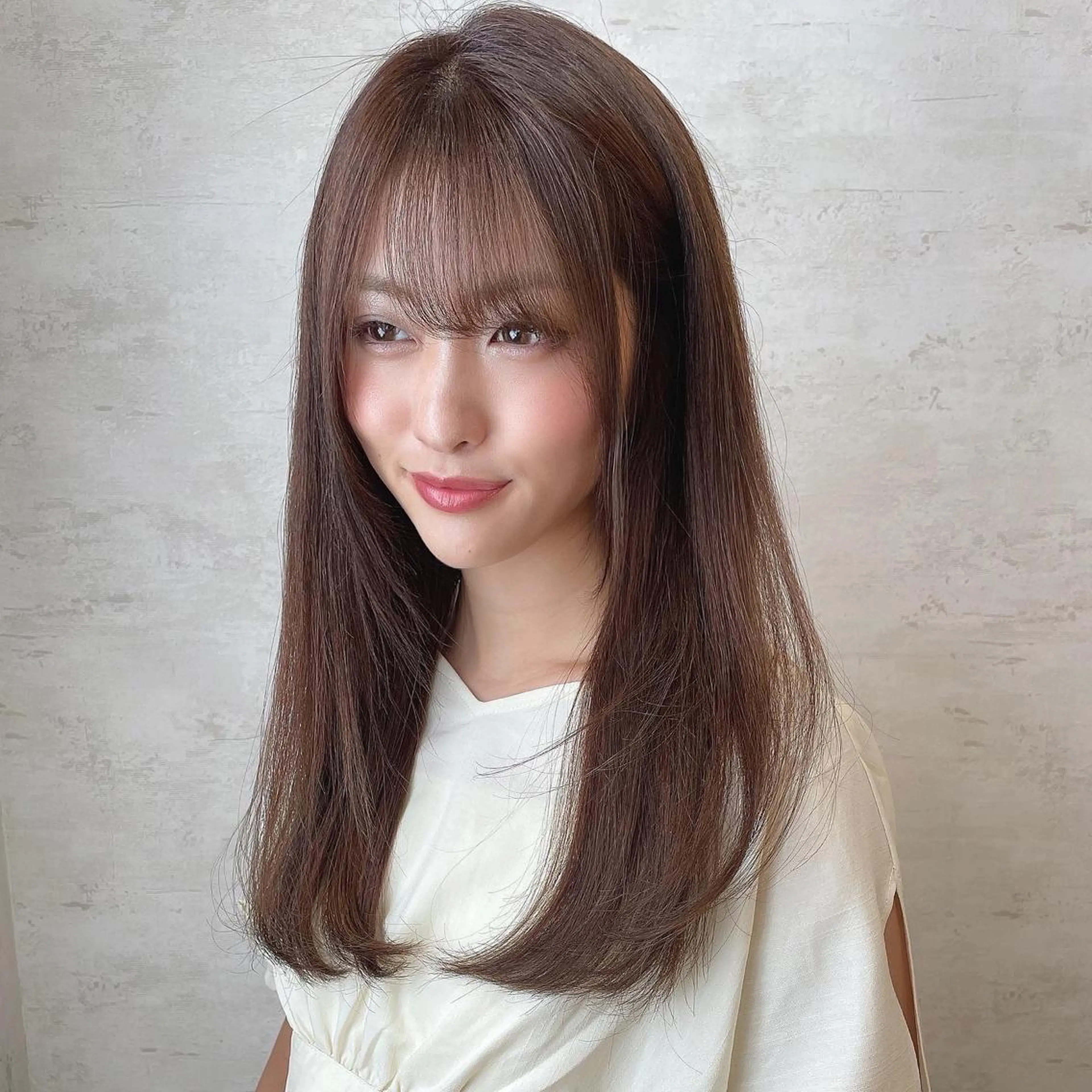 ミディアム 木屋元一/透明感 /前髪/ショートボブのヘアスタイル