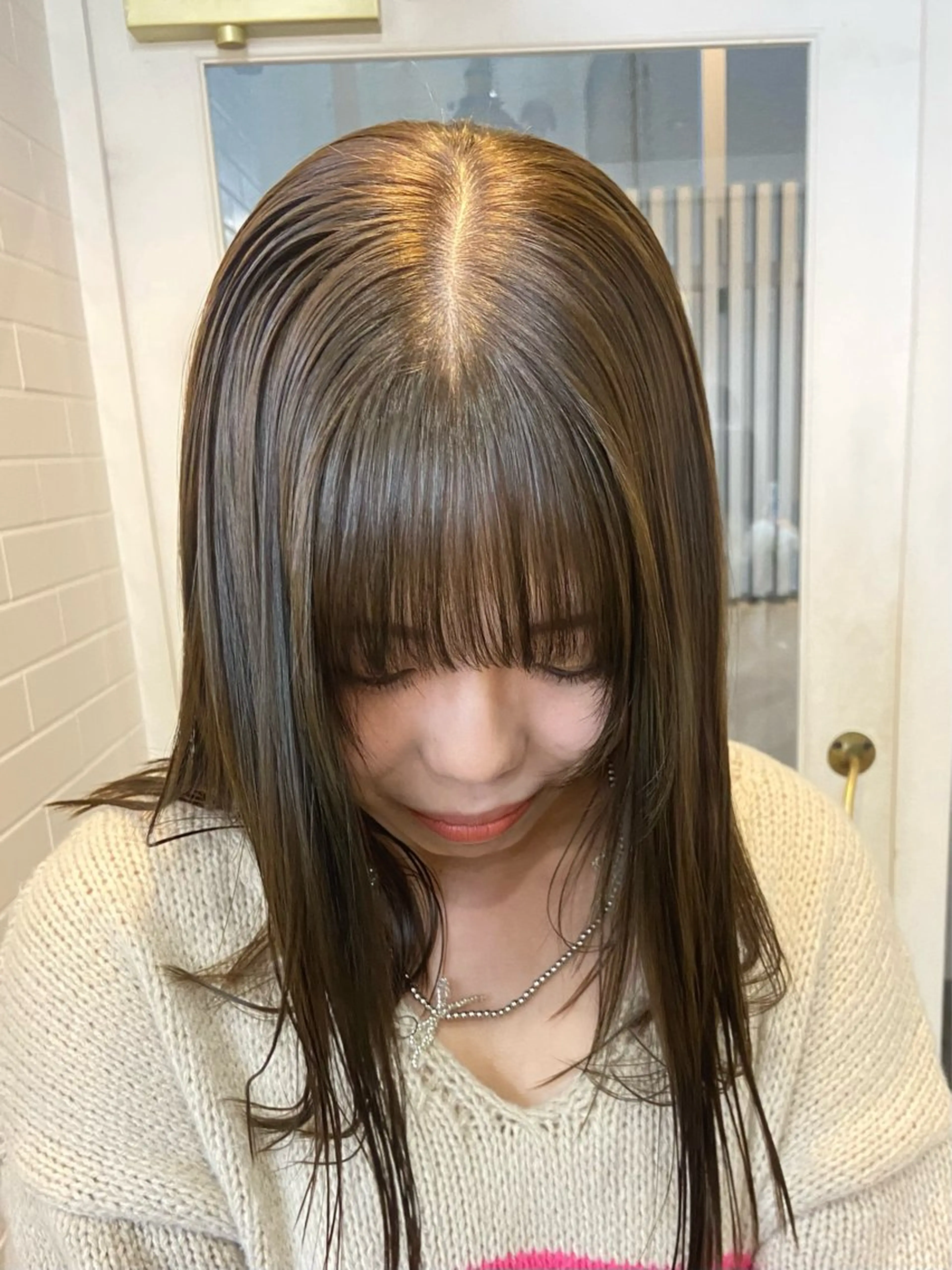 カラー ヘアカラー トリートメント ダブルカラー 🌙ｃｈｉｎａｒｉのヘアスタイル