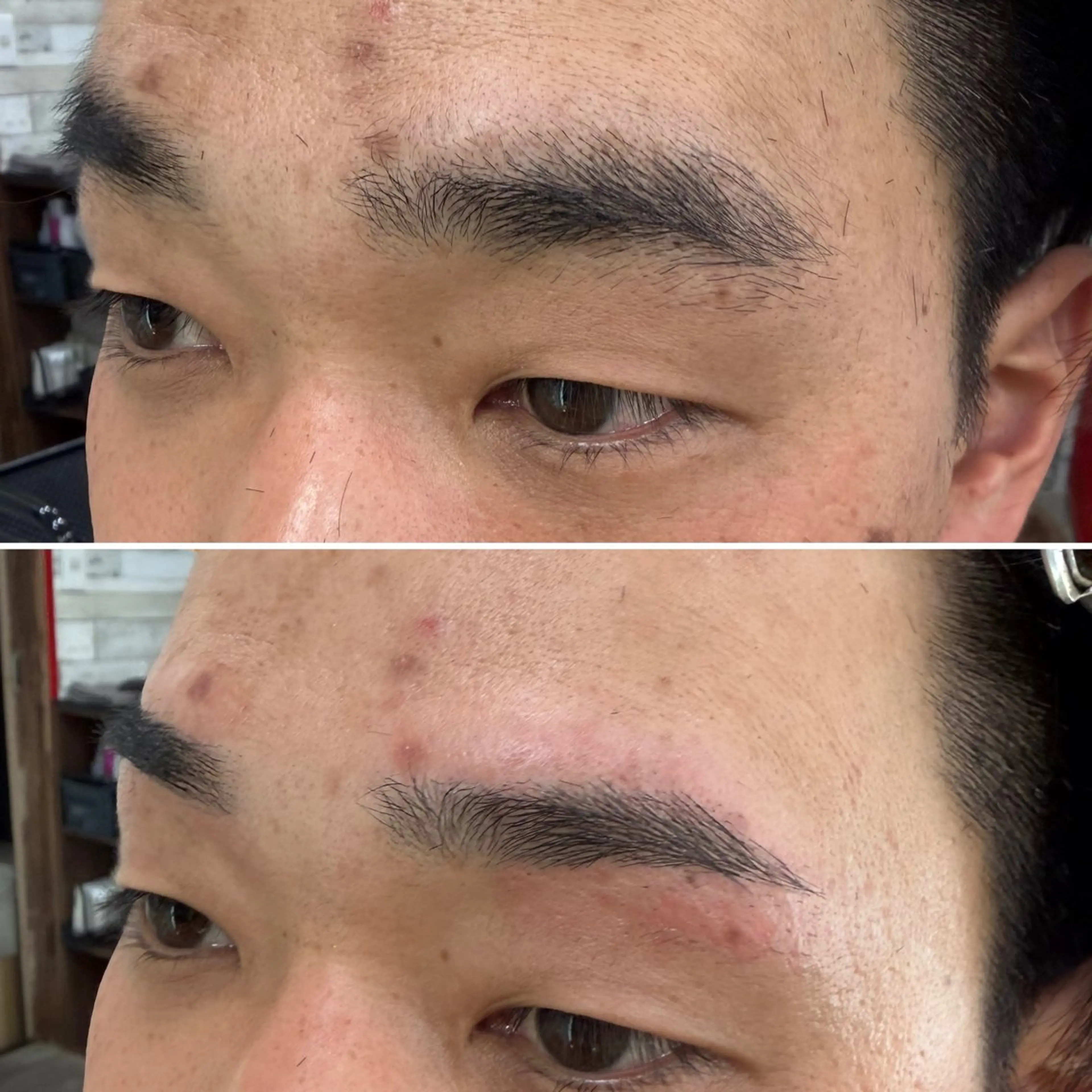 メンズ アイブロウ ワックス脱毛 眉カット ✨️眉毛、派手髪、 ハイトーンShinの眉毛・アイブロウイメージ