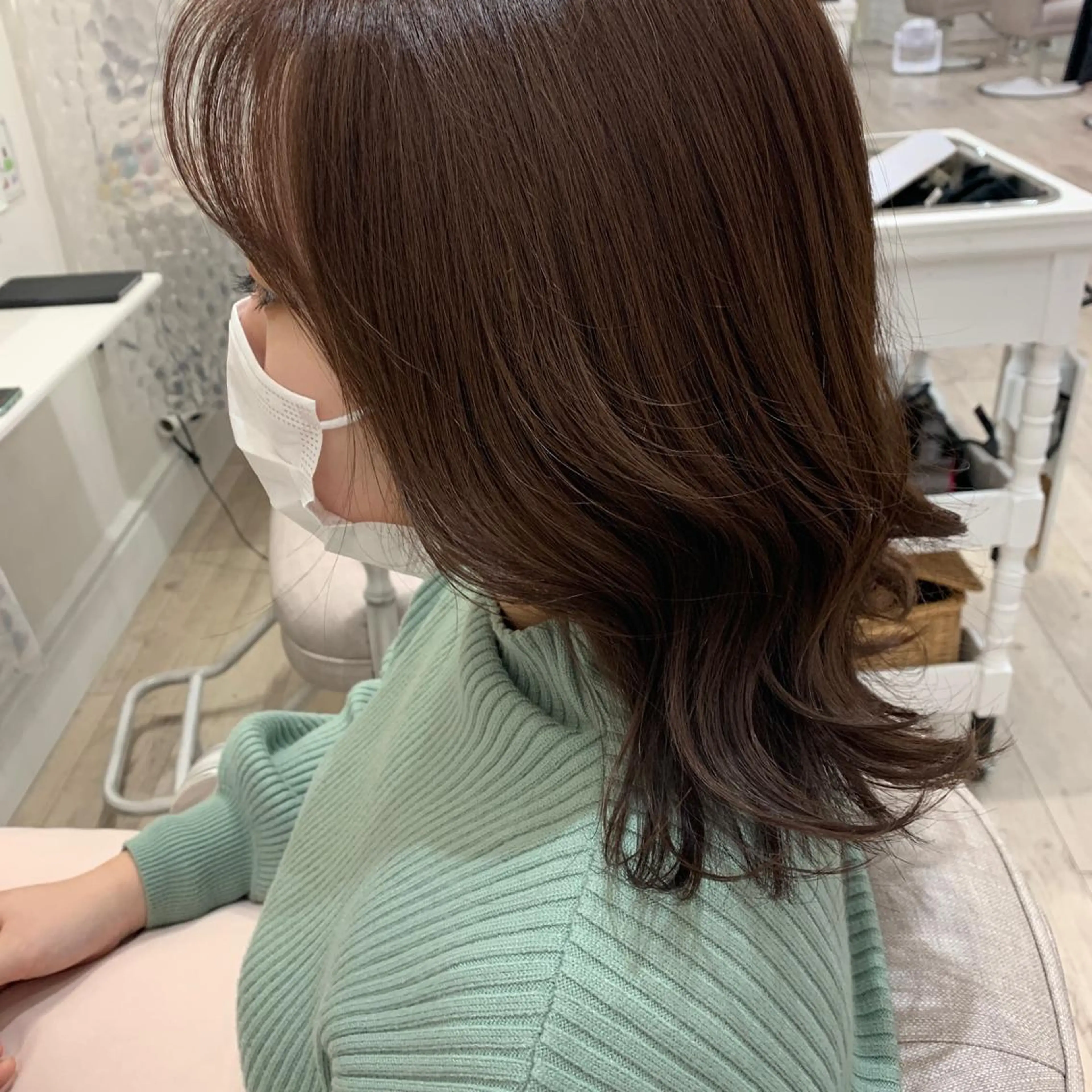 ミディアム カラー HARUKA韓国ヘア /Luana梅田のヘアスタイル