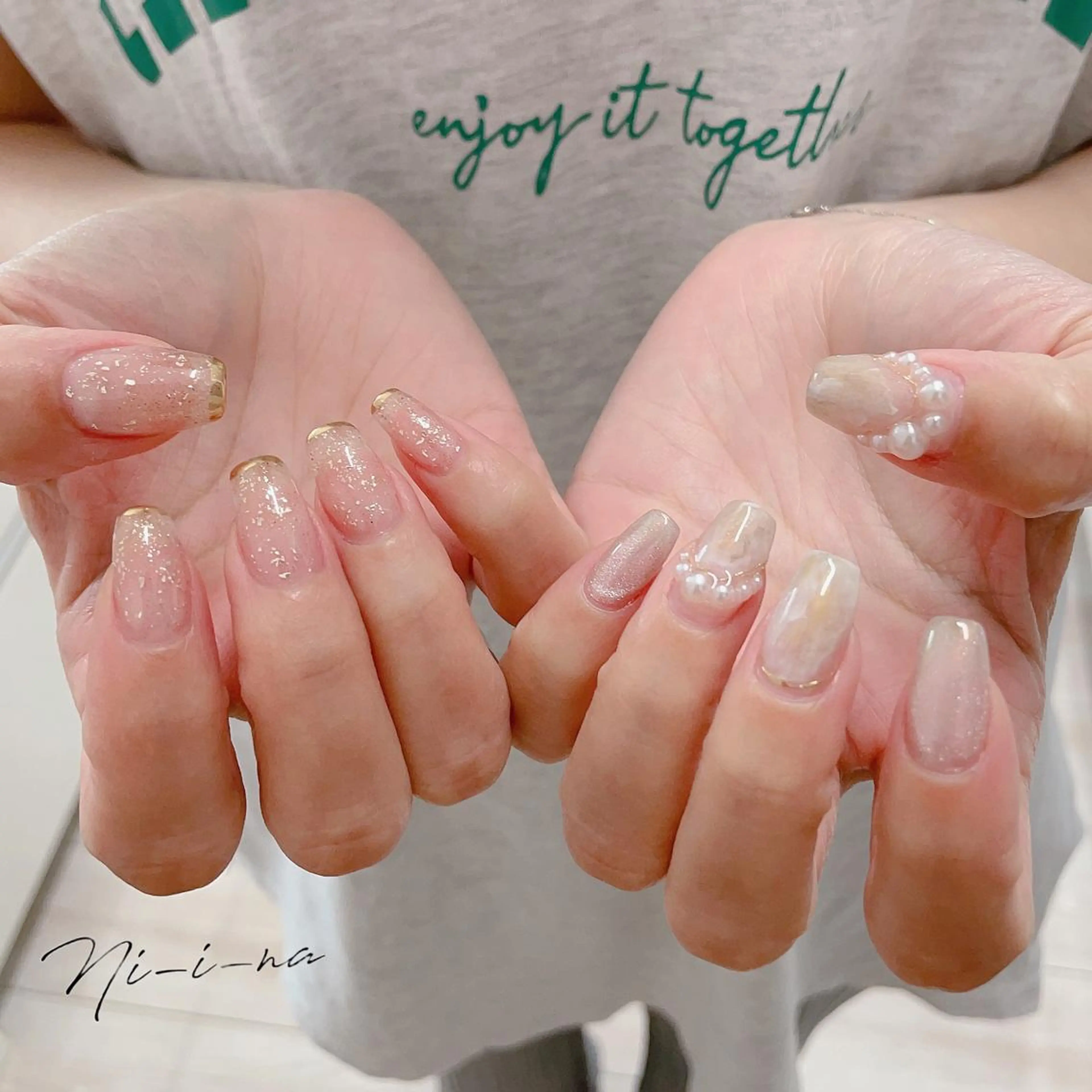 ネイル ニュアンスネイル nail salon Ni-i-naのネイルデザイン