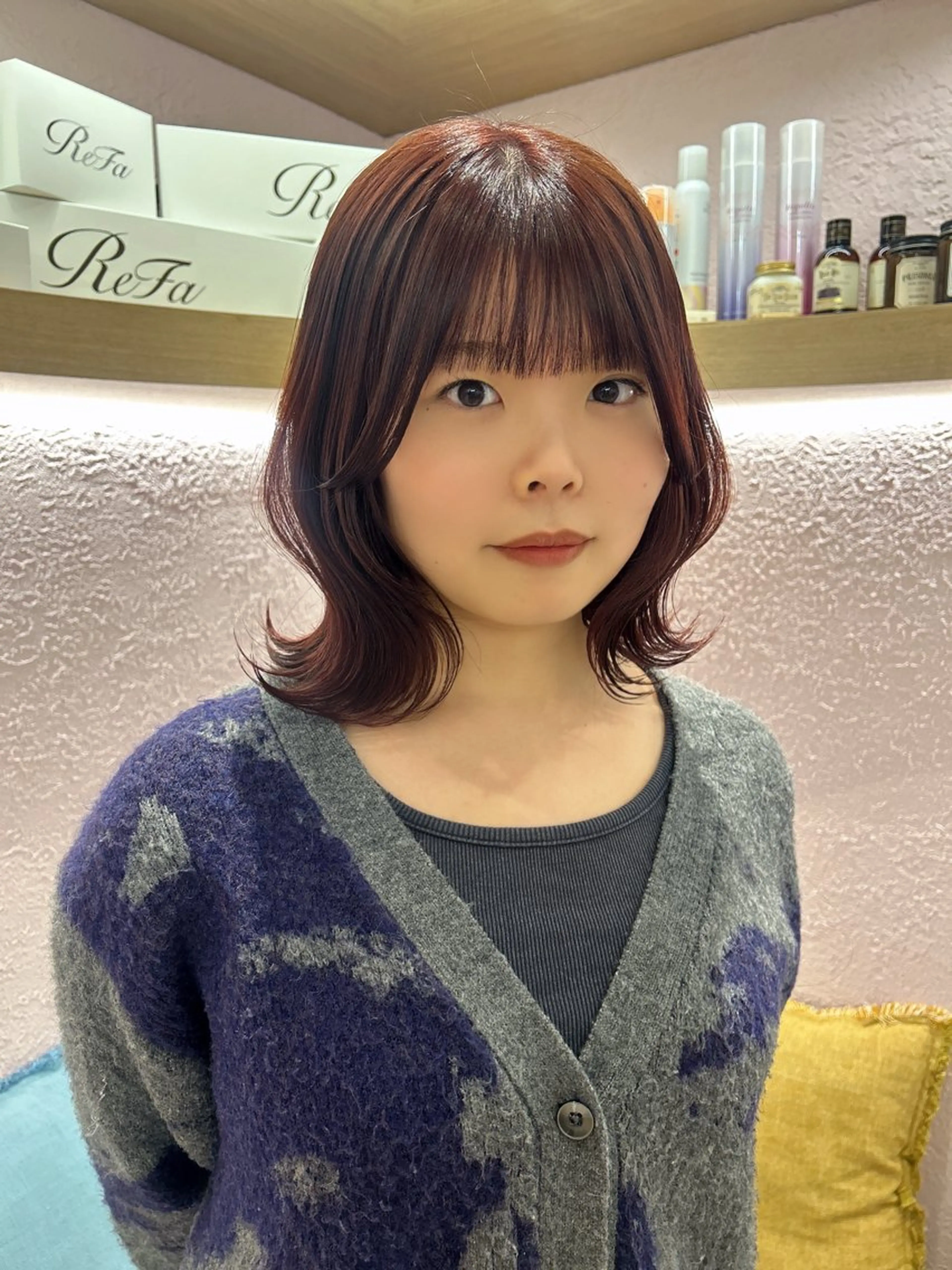 ミディアム カット ヘアカラー トリートメント merc.🕊大西‎ 香瑚のヘアスタイル