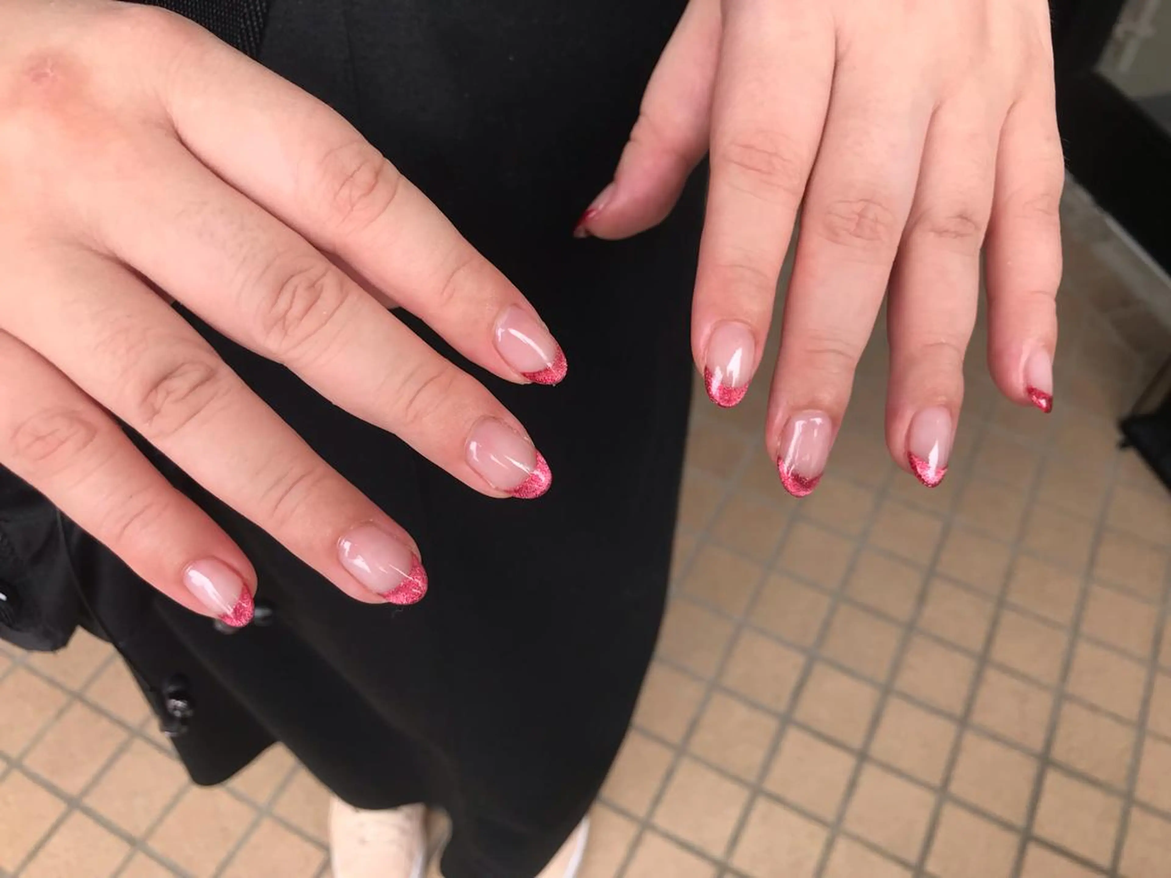 ネイル フレンチネイル マグネットネイル マグネットフレンチ brilliant s.kのネイルデザイン