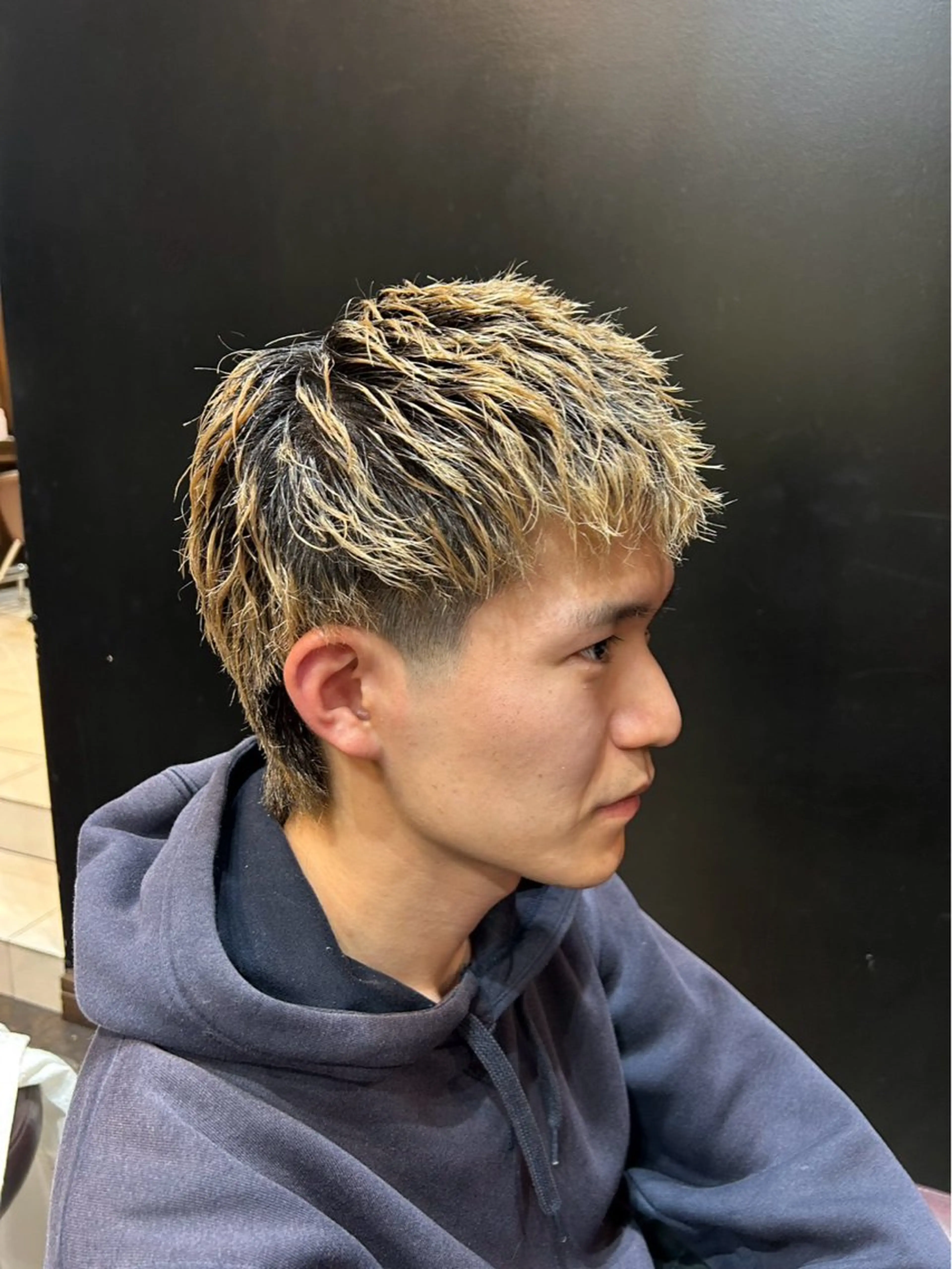 ショート マレットヘア 河辺 璃久のヘアスタイル