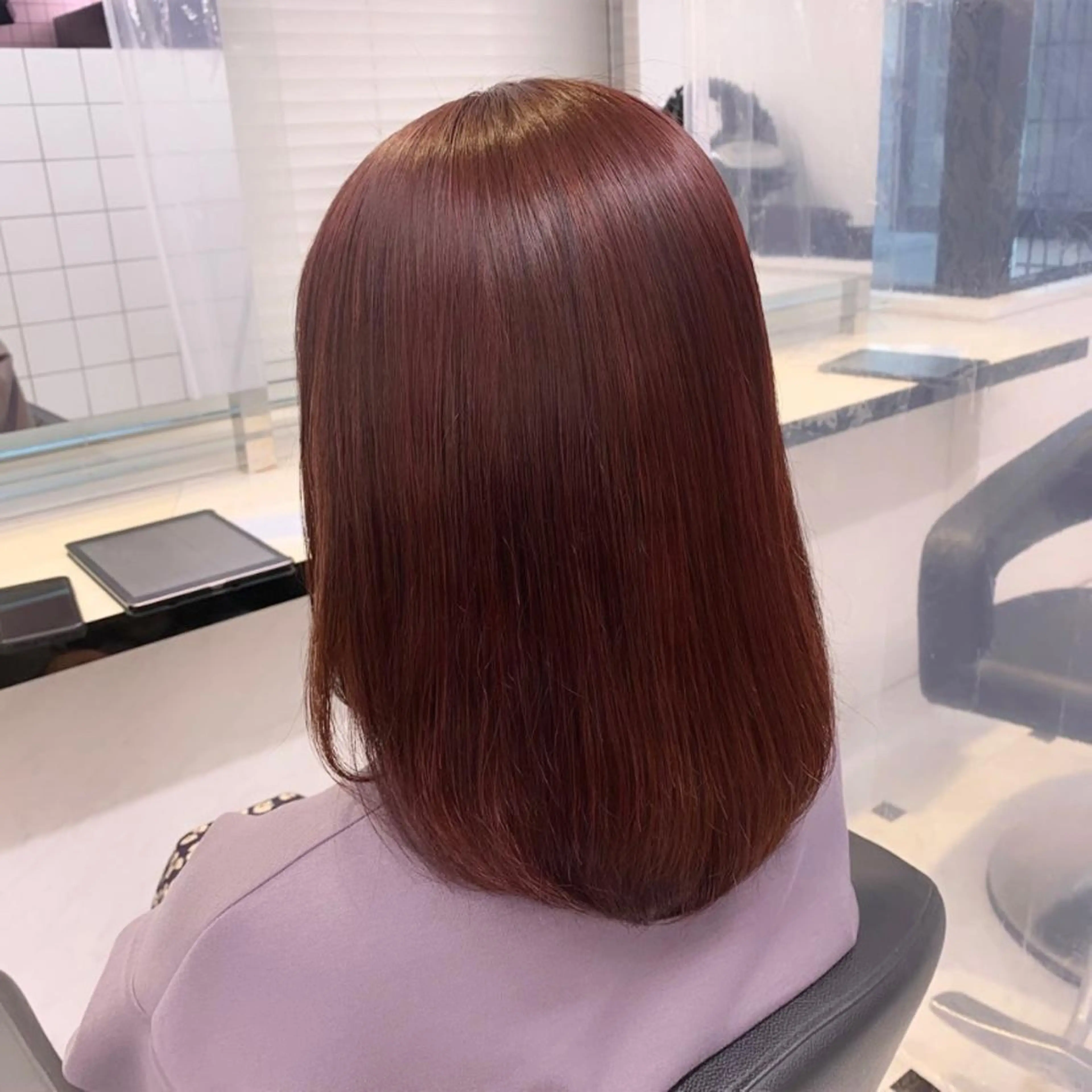 セミロング カラー 🩰透明感カラー♡ UTA🩰のヘアスタイル