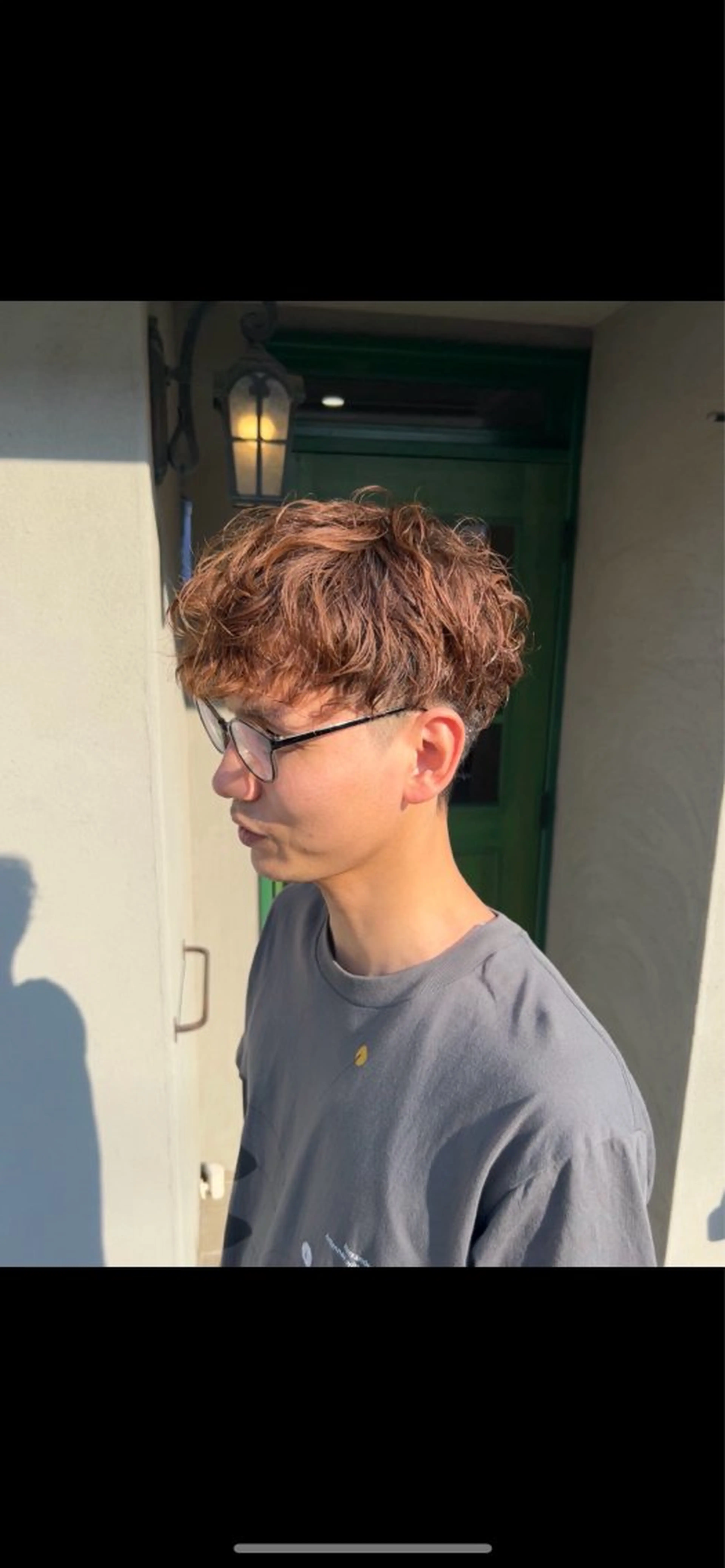 ショート パーマ メンズ カット パーマ SHION men's permのヘアスタイル