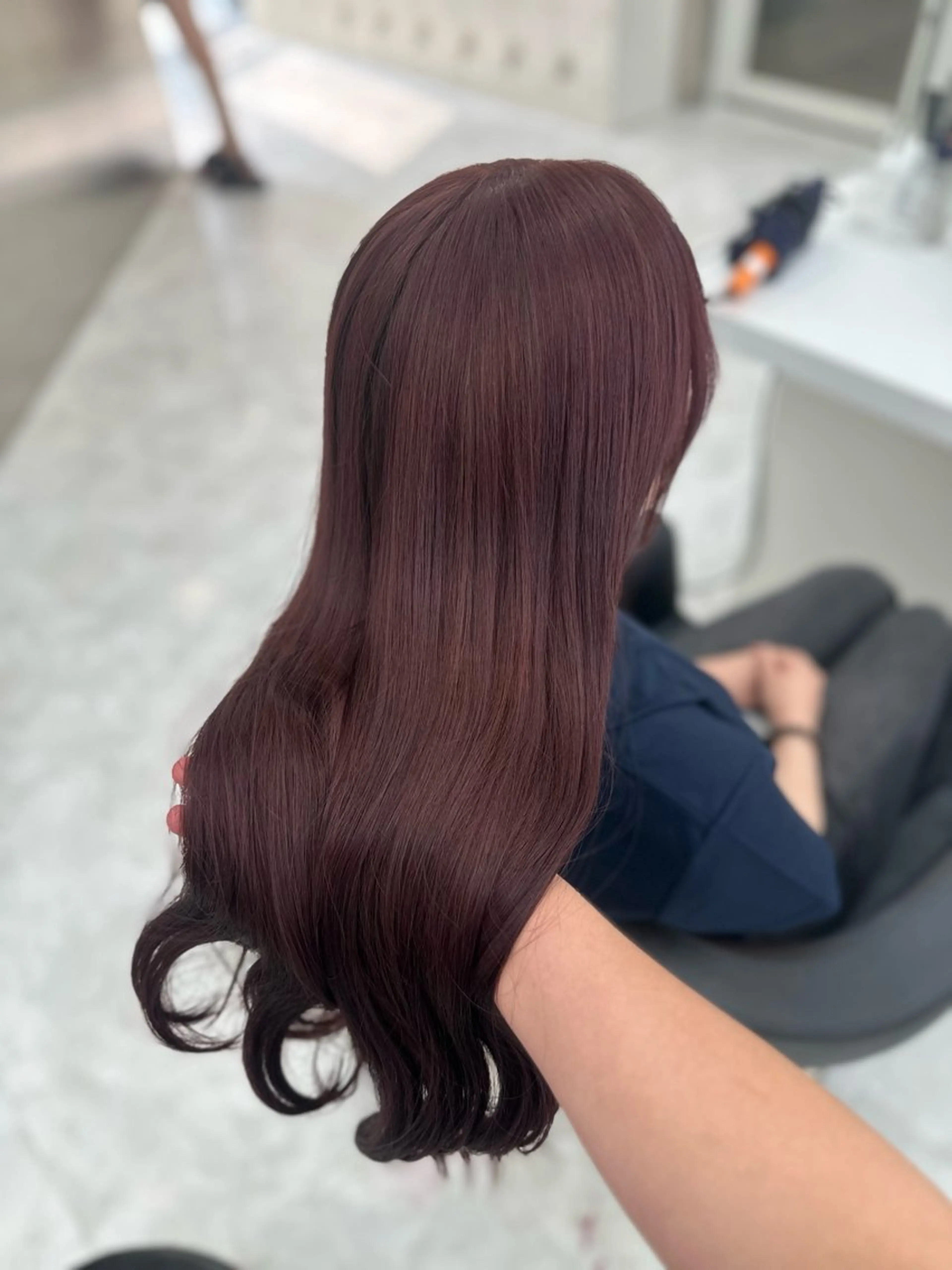 ロング カラー mina/暖色カラー 🥀韓国風カット🥀のヘアスタイル