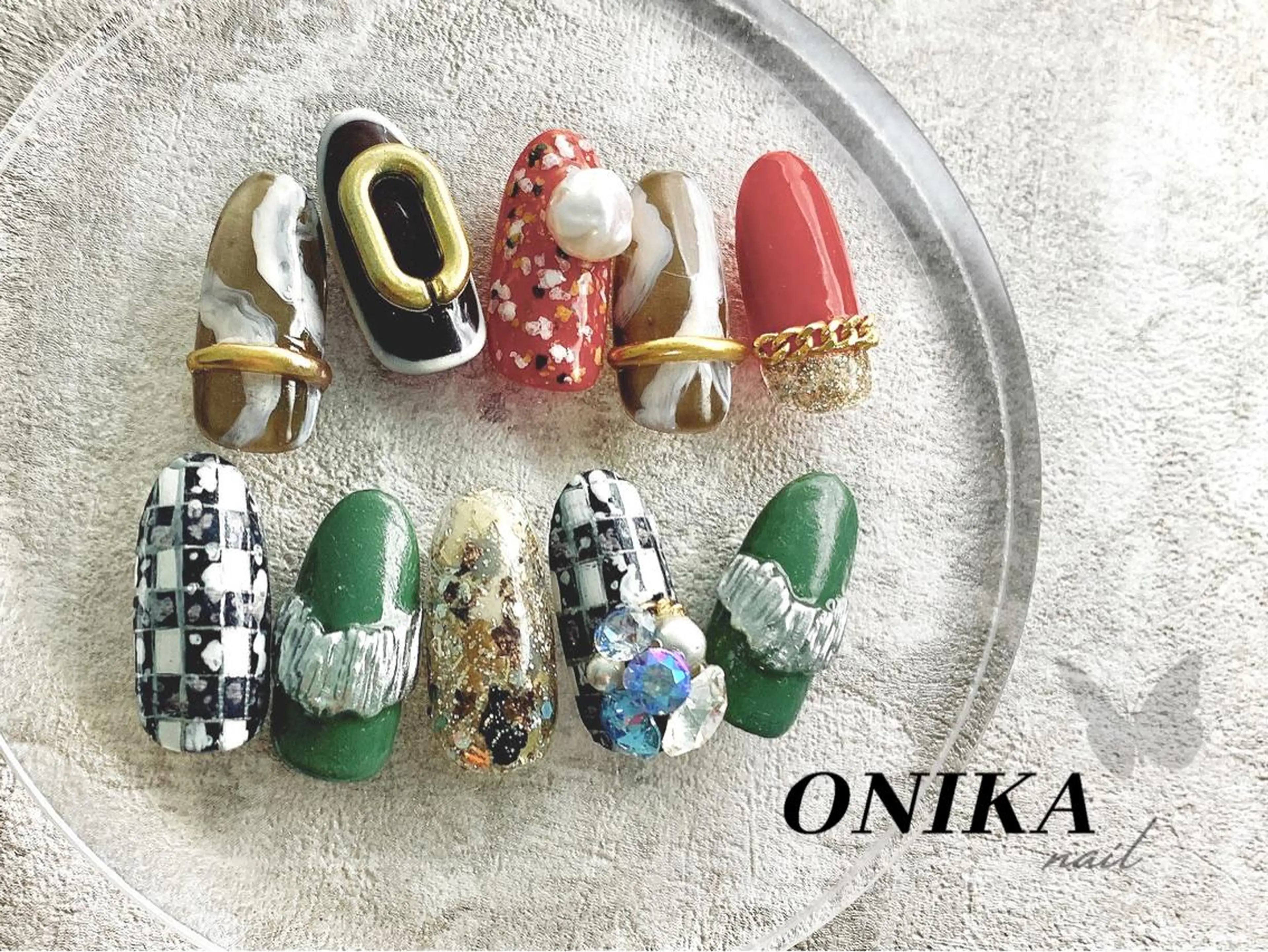 ネイル ジェルネイル 韓国ネイル ニュアンスネイル パラジェル ONIKA Nail 表参道A4徒歩3分のネイルデザイン