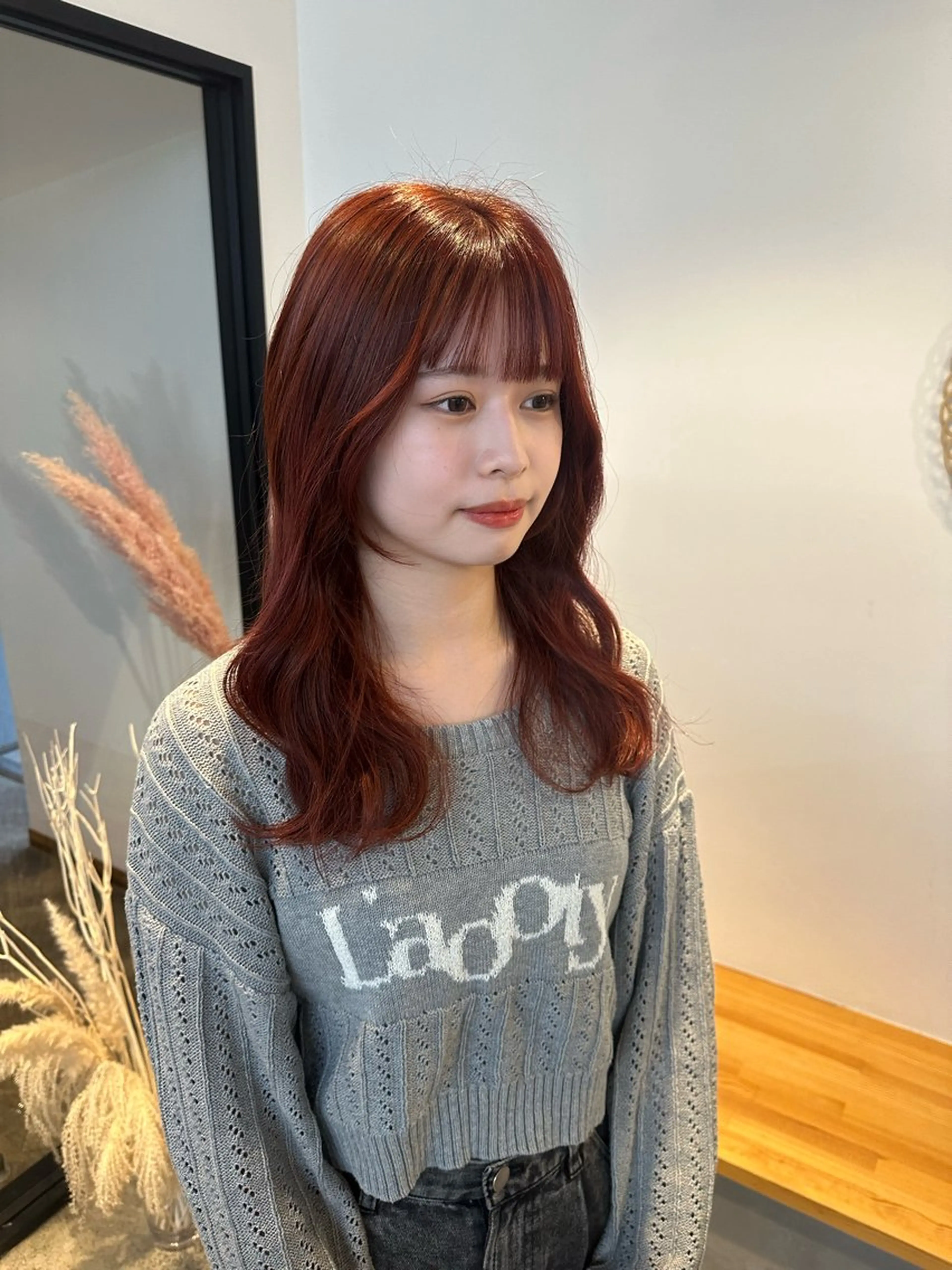 セミロング カラー カット ヘアカラー トリートメント yuika .のヘアスタイル