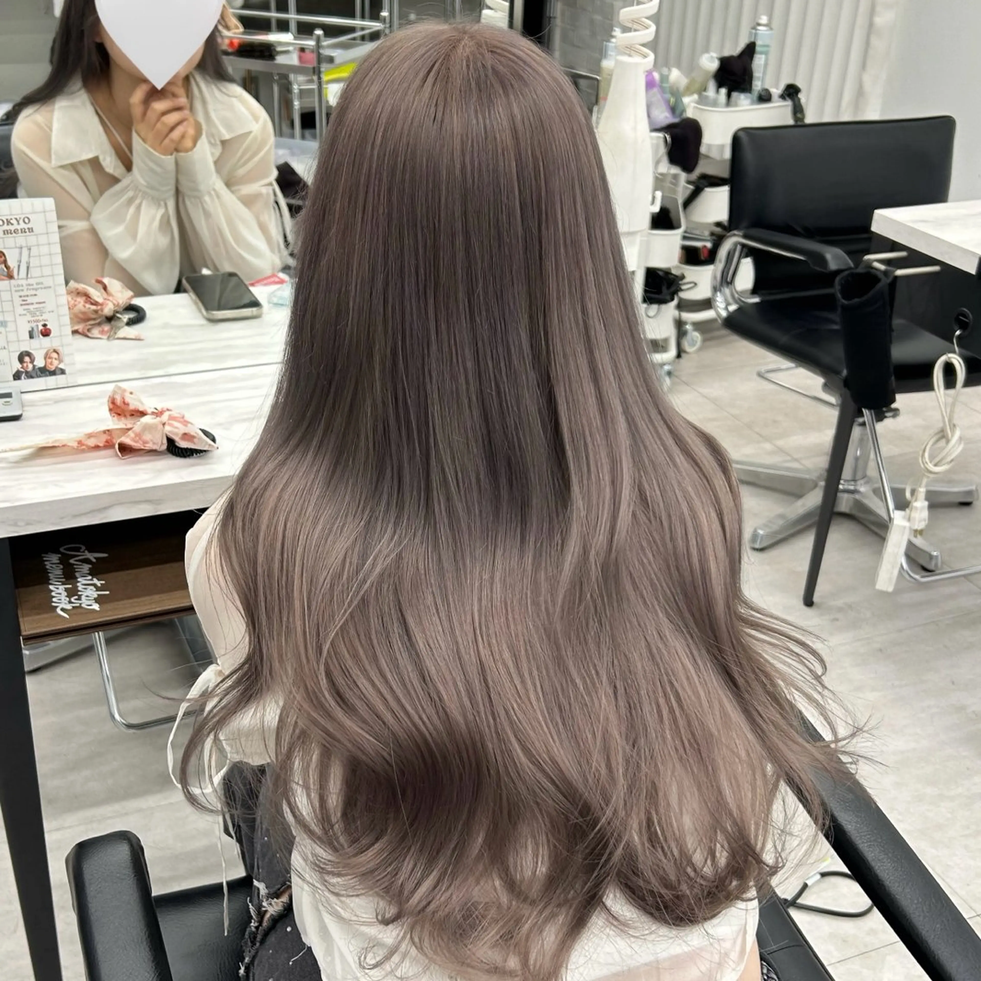 ロング カラー ヘアカラー トリートメント ヘアセット 透明感カラー 古山 結季🌙🖤のヘアスタイル