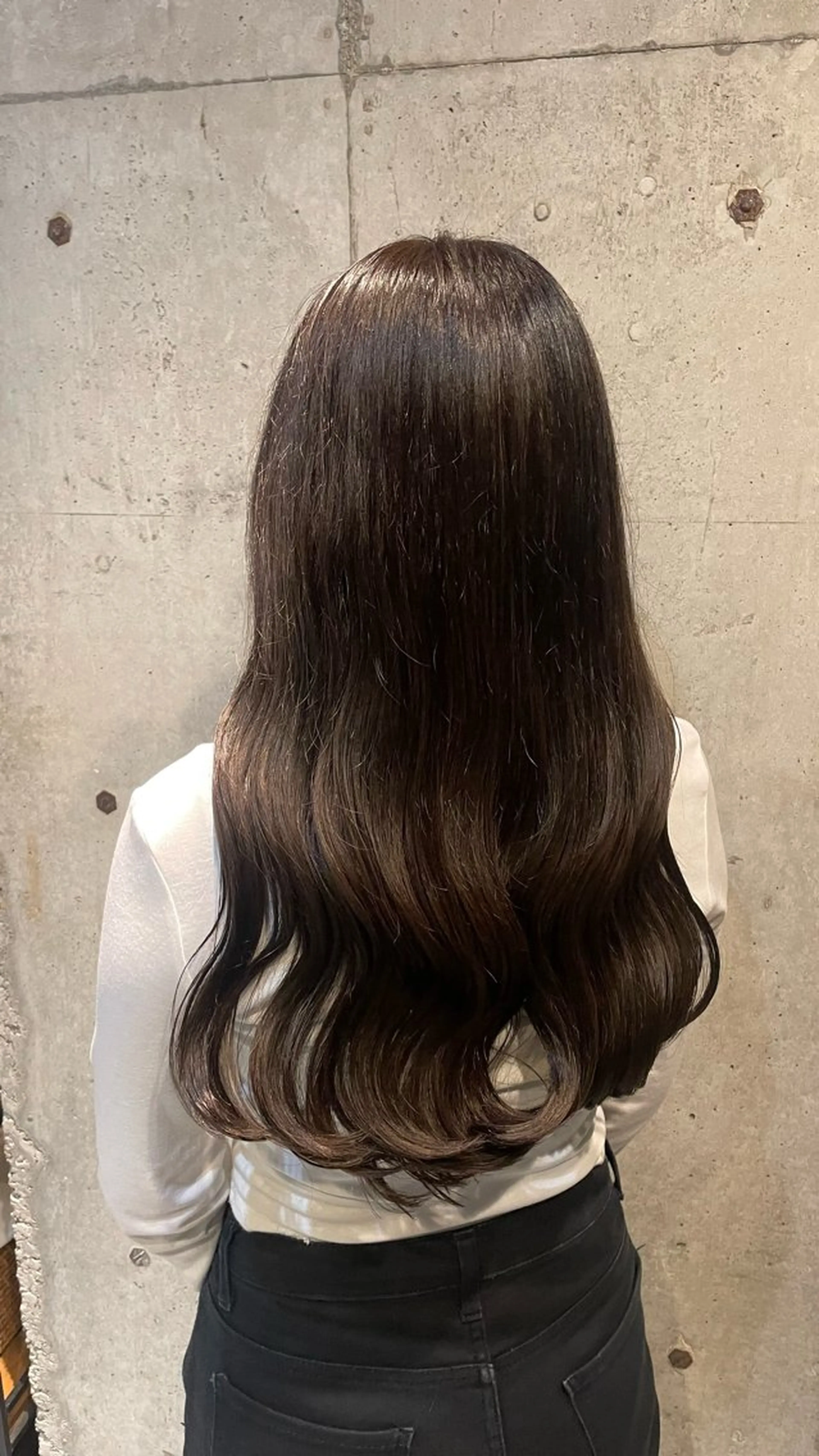 ロング カラー 韓国風ヘア ミルクティーベージュ 新潟万代/MANA♡のヘアスタイル