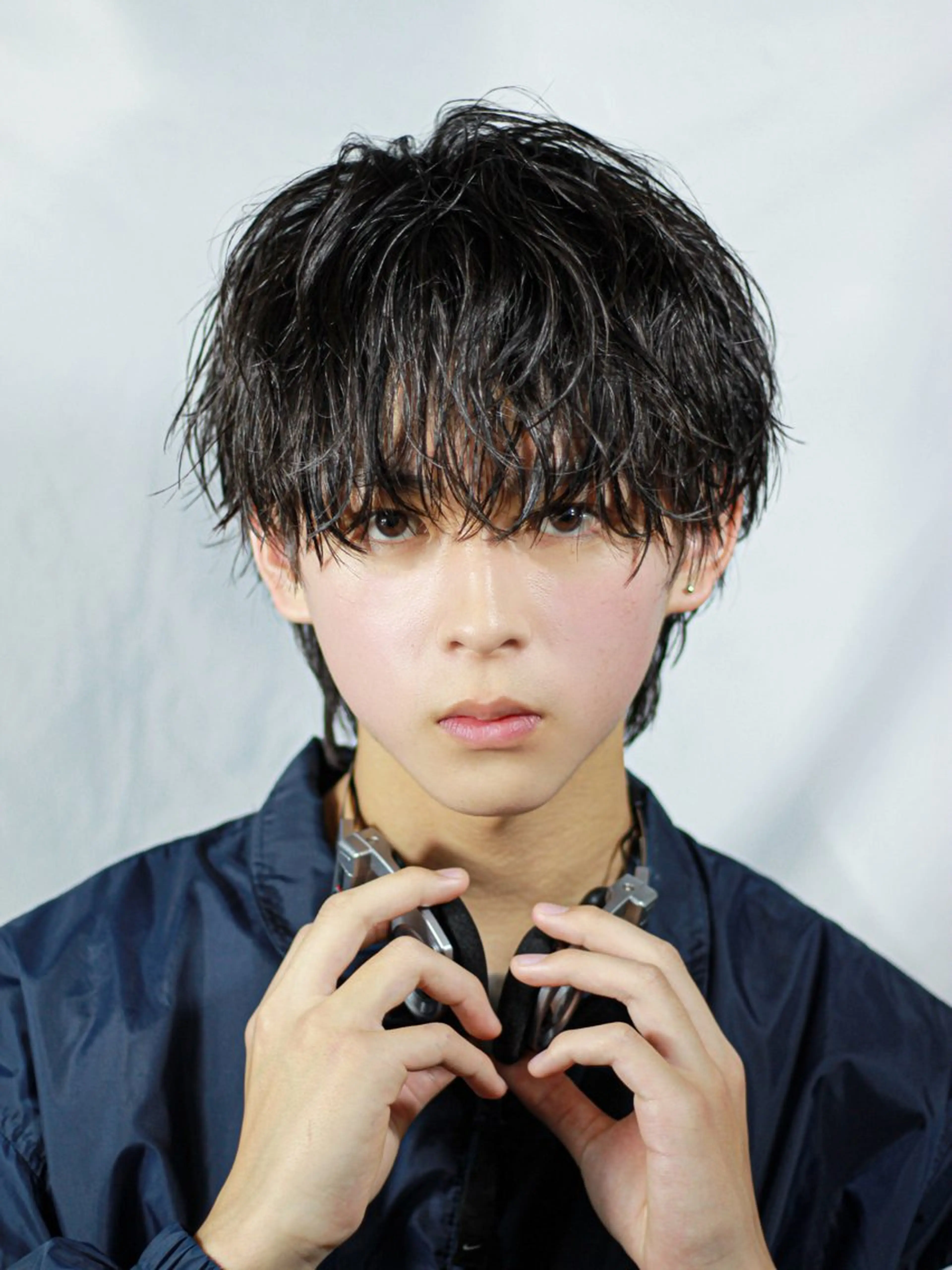 パーマ メンズ カット パーマ 【メンズ特化】 韓国風／歩夢🔥のヘアスタイル