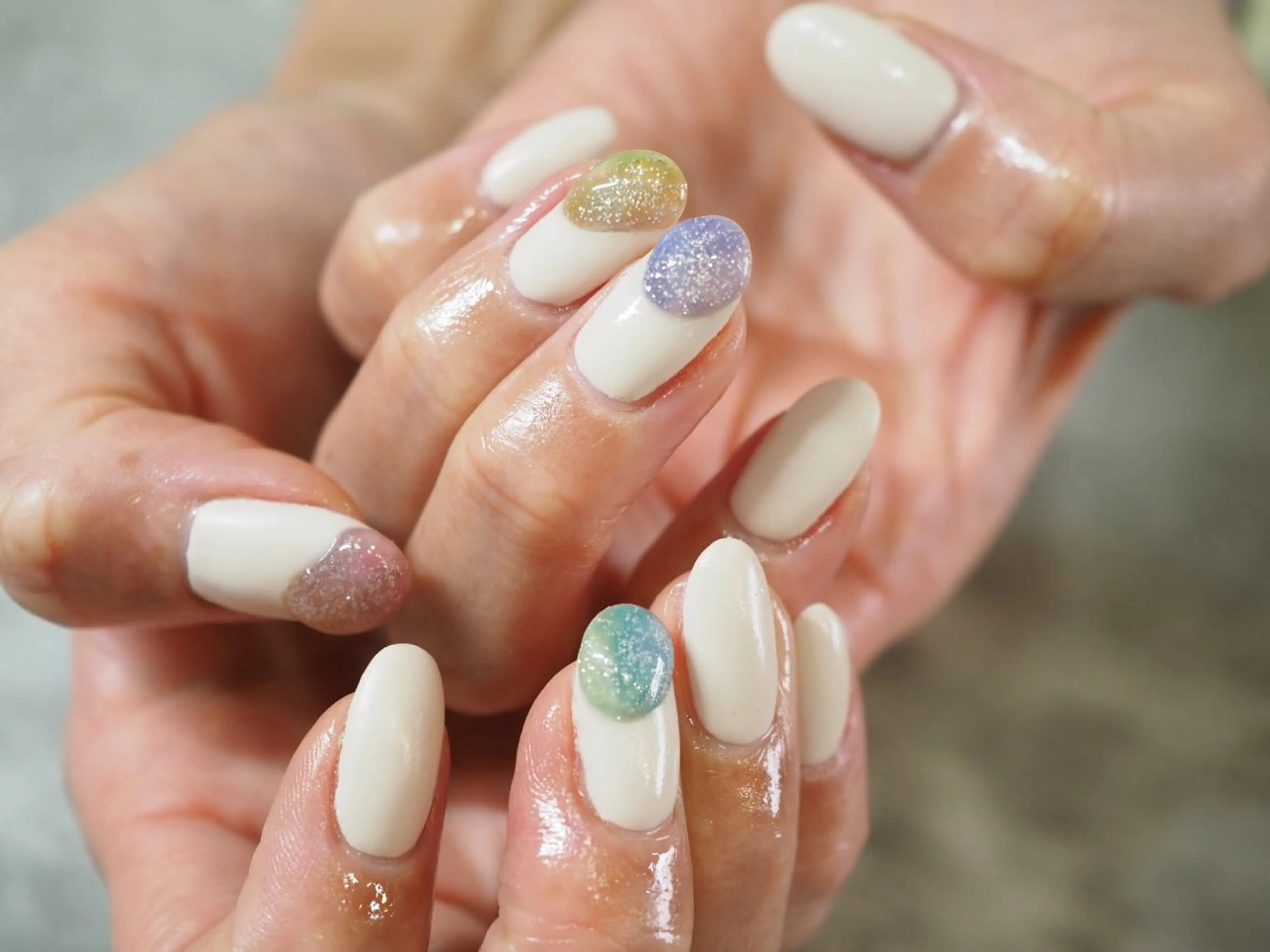 ネイル アートネイル チークネイル フラッシュネイル フットネイル フレンチネイル glaNje shioriのネイルデザイン