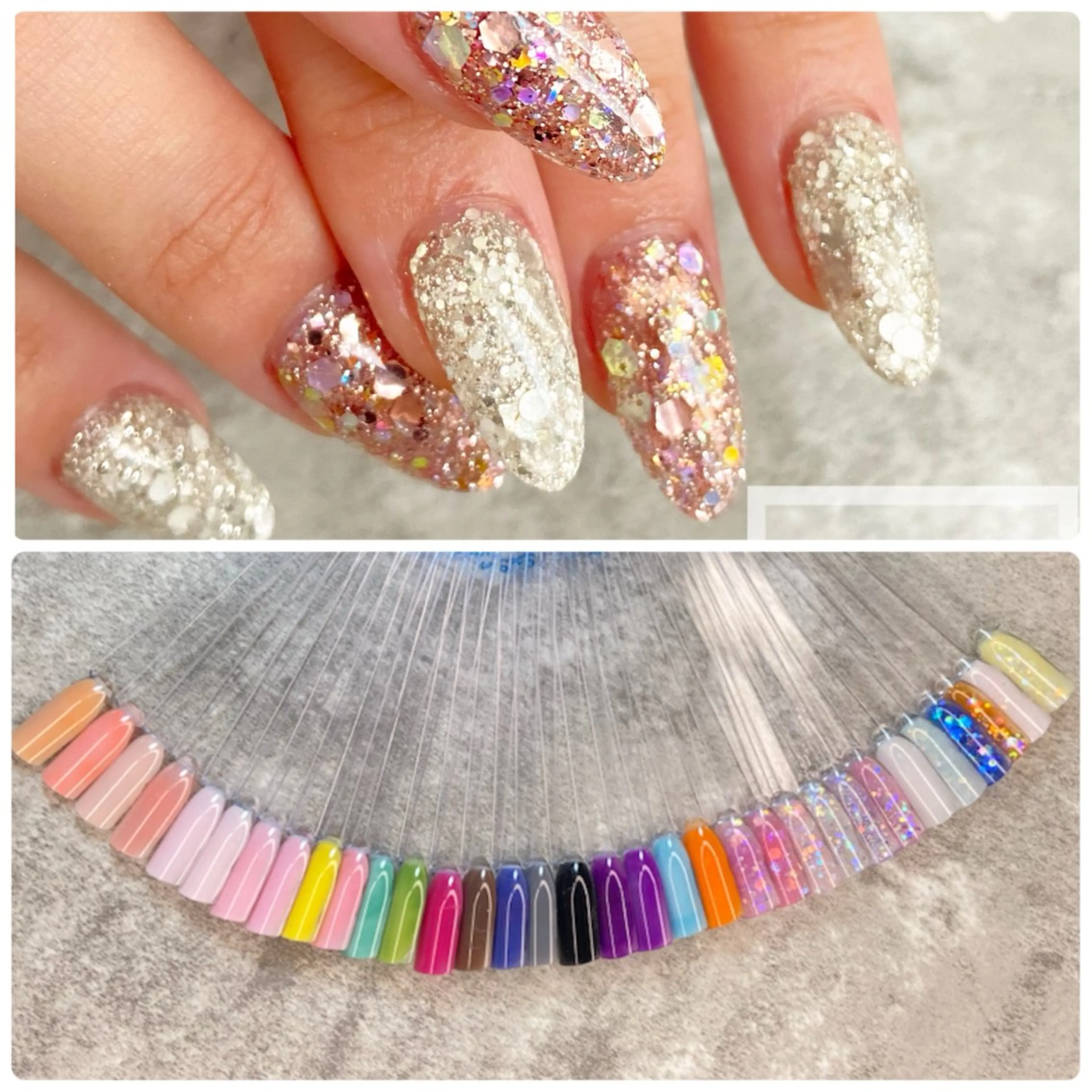 ネイル ラメ(グリッター) スカルプネイル Lotus Nailのネイルデザイン