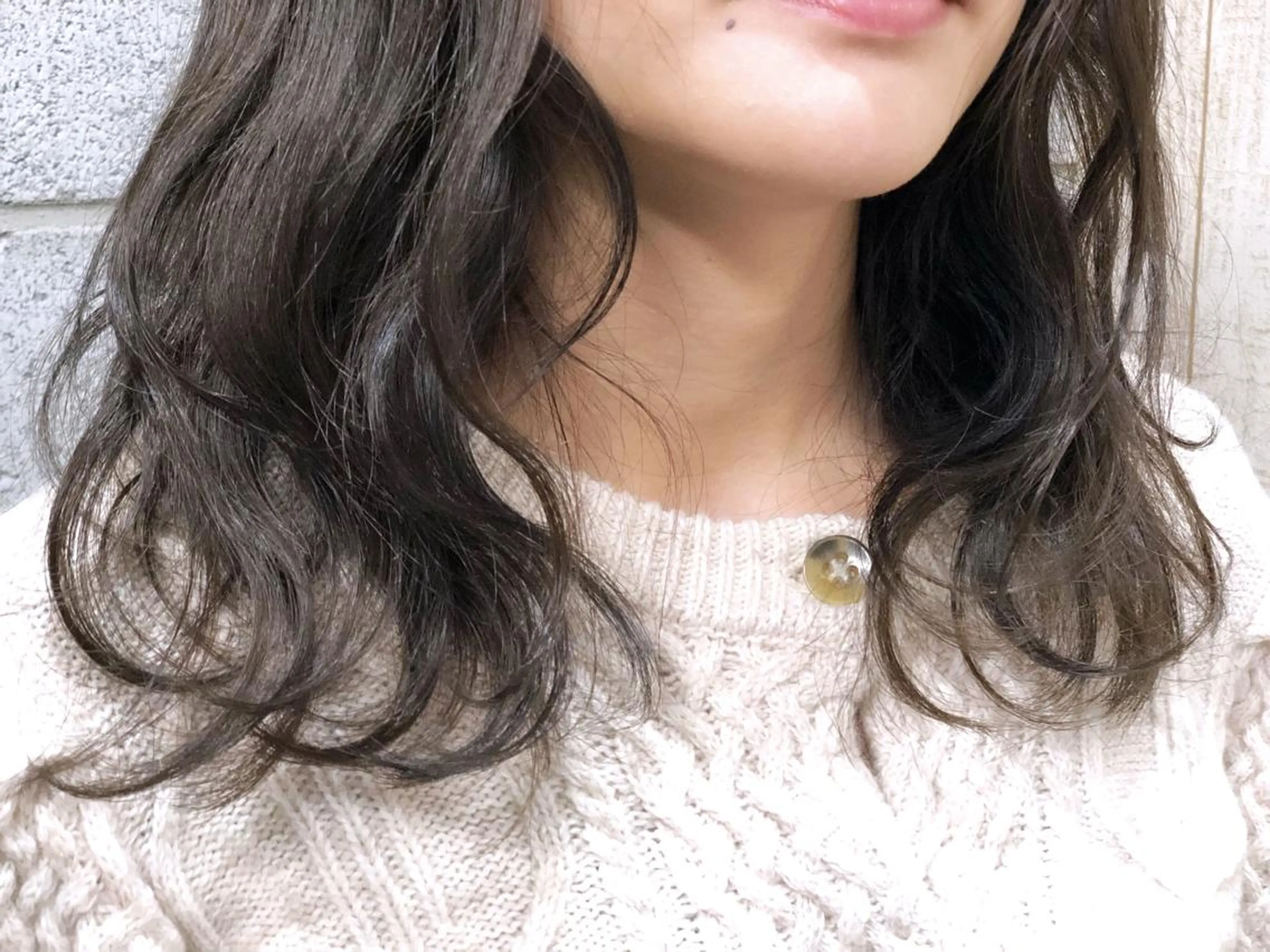 ミディアム カラー グレージュ 大栗 佑也  髪質改善のヘアスタイル