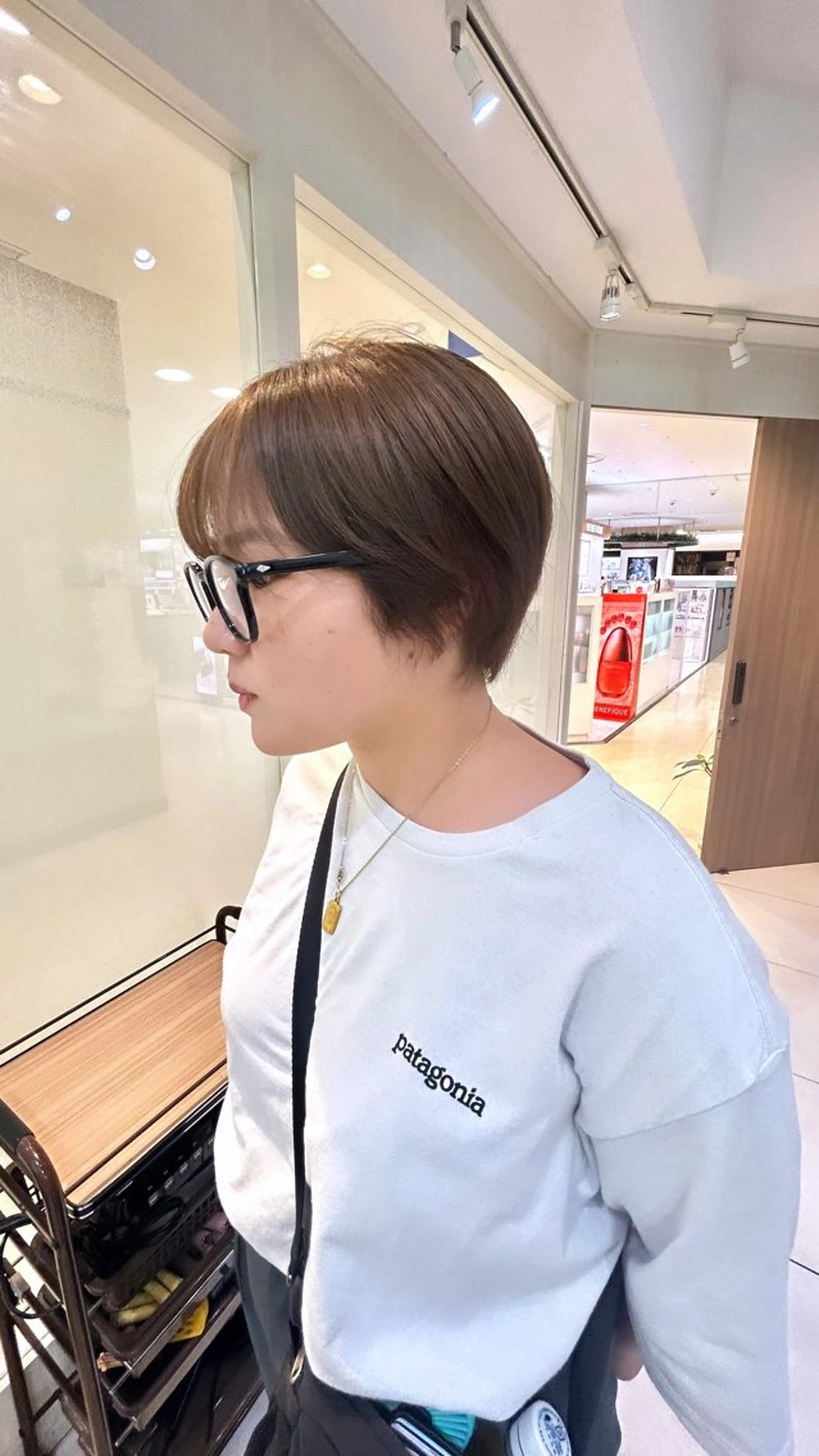 ショート カラー ヘアカラー トリートメント 似合わせカラー/艶 髪質改善/ヨシザキのヘアスタイル