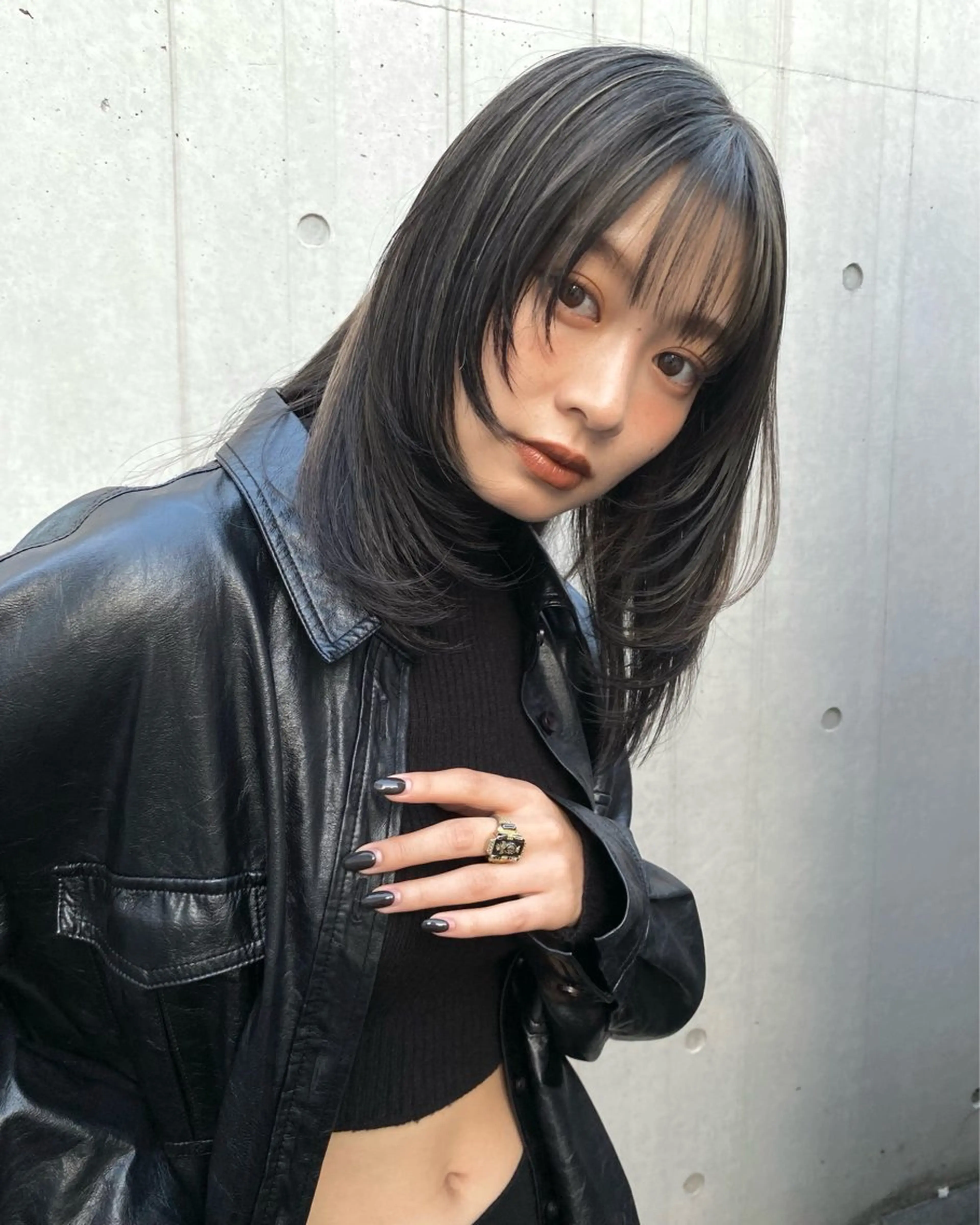 ミディアム カラー カット ヘアカラー トリートメント 似合わせhair /モガミユナ🎀のヘアスタイル