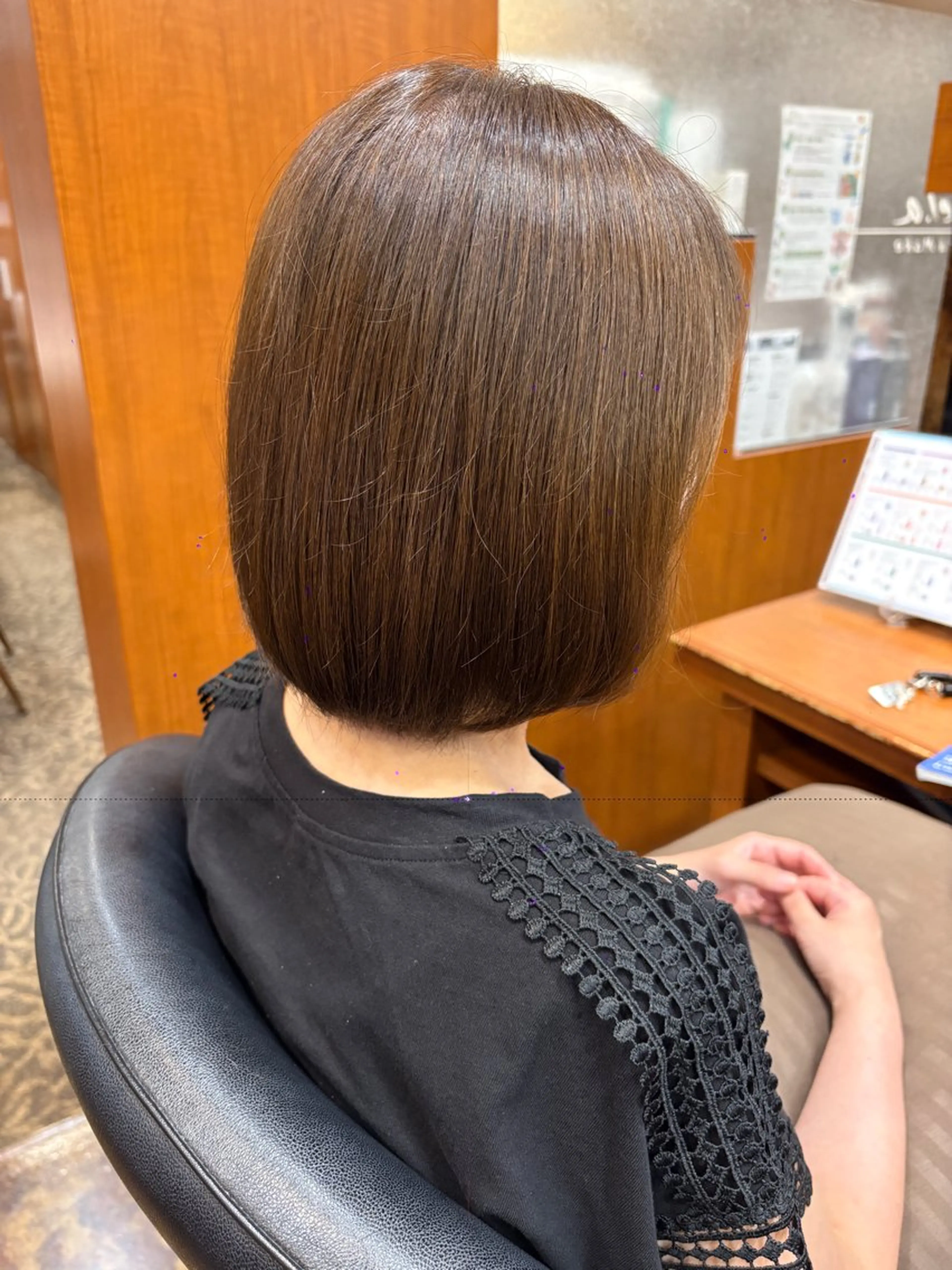 ミディアム 落合 ちりのヘアスタイル
